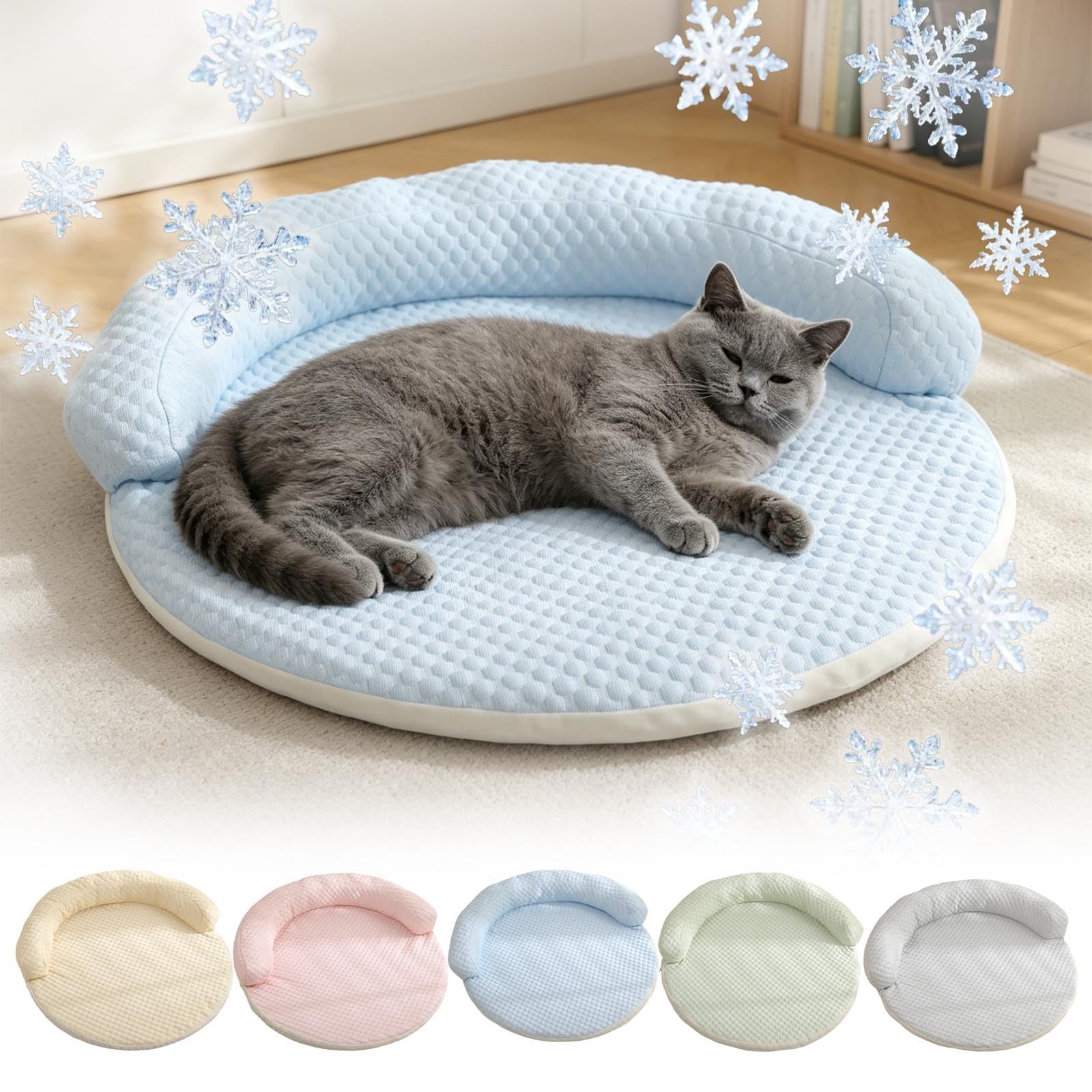 Generico Tappetino Refrigerante Cane,110X110cmTappeto Refrigerante per Cani,Tappetino Refrigerante Gatto Non Gel,Tappeto Refrigerante per Gatti Mantieni il Tuo Animale Fresco Dentro/Fuori