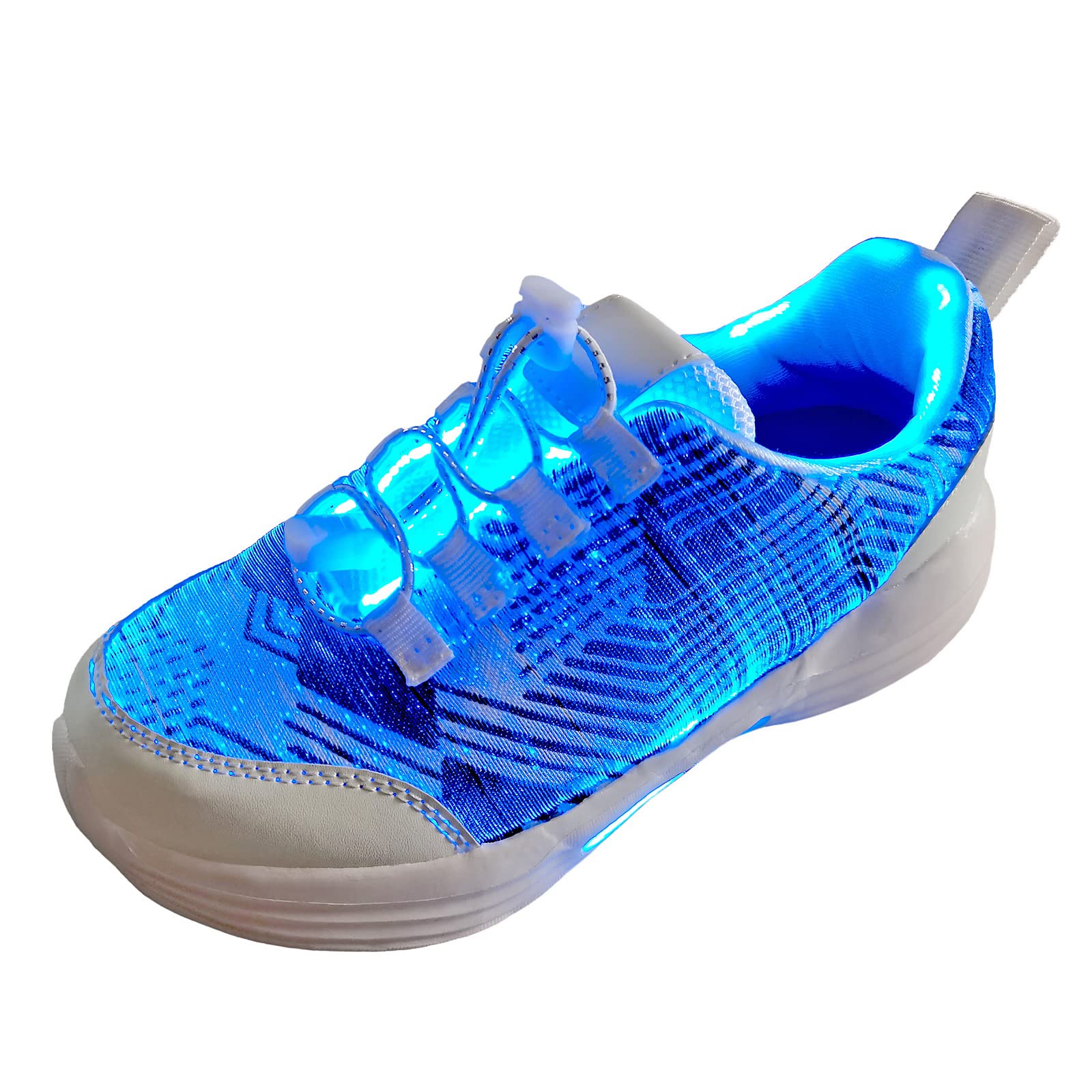 Hotdingding LED Light Up Shoes - Fiber Optic Sneakers For Men, Women & Kids (USB Rechargeable) - View #6