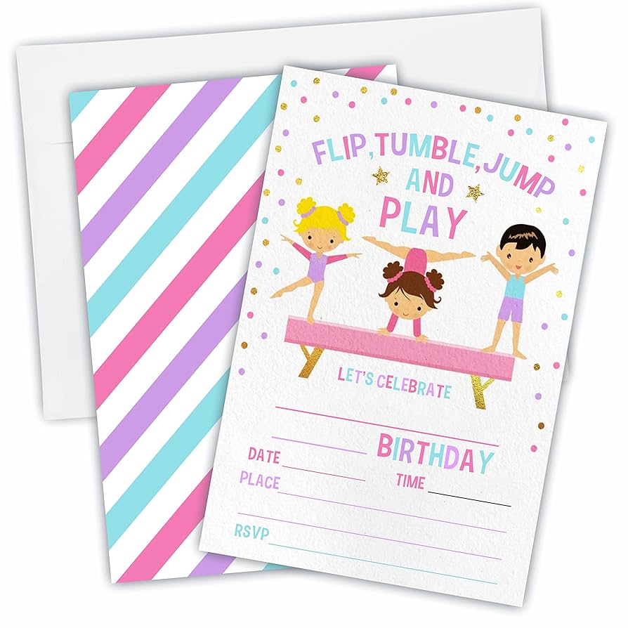 amazon-com-gymnastics-birthday-party-invitation-flip-tumble-jump-party-invitations-for-kids-teen-boys-girls-20-double-sided-fill-in-style-invites-with-envelopes-party-favors-decoration-and-supplies-yqk-c02-home-kitchen for Free Printable Gymnastics Birthday Invitations Amazon.com : Gymnastics Birthday Party Invitation,Flip, Tumble, Jump Party Invitations For Kids, Teen, Boys & Girls,20 Double-Sided Fill In Style Invites With Envelopes-Party Favors Decoration And Supplies-YQK-C02 : Home & Kitchen for Free Printable Gymnastics Birthday Invitations
