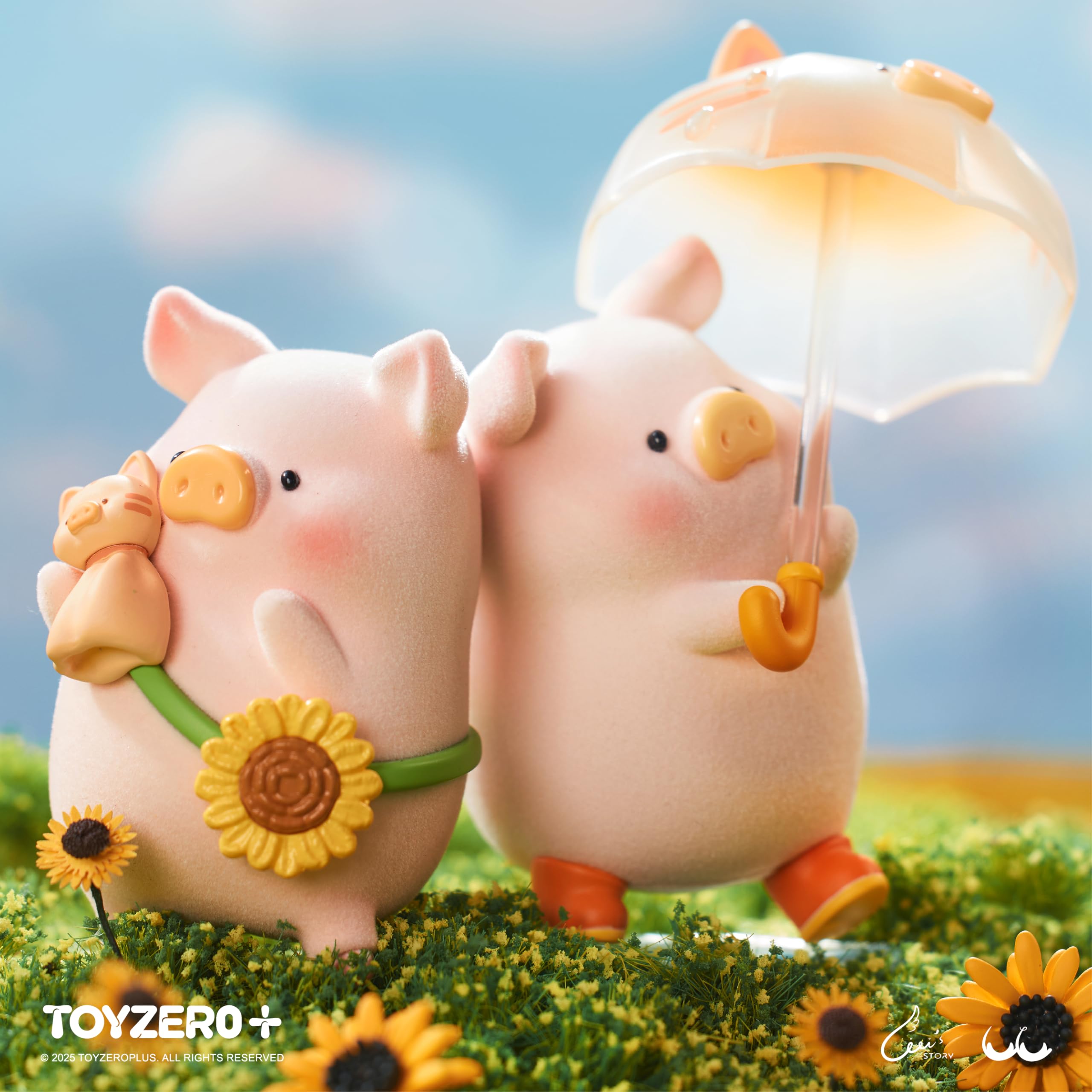 TOYZERO + Lulu The Piggy Blind Box Figuras – 8 cajas ciegas de la serie de viajes, caja misteriosa, lindas figuras de animales, juguetes coleccionables, decoración de escritorio para el hogar, regalos