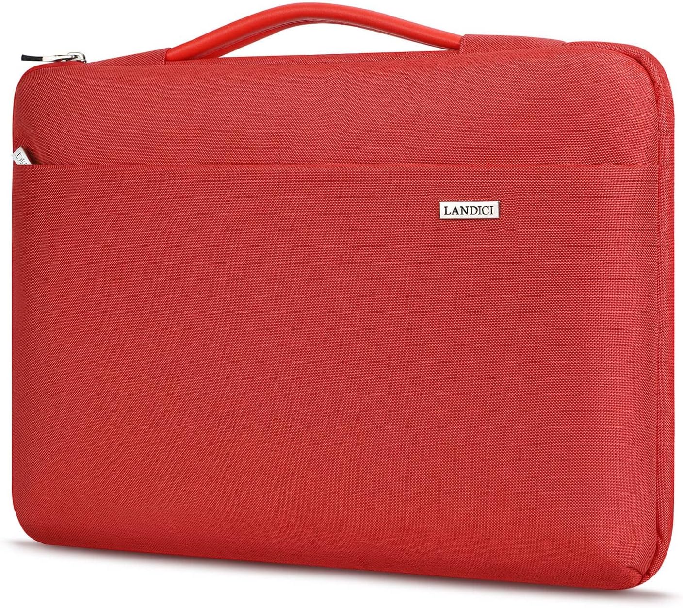 LANDICI Laptop Sleeve Carring Case 15 15.6 Inch for Women,360°Protective Waterproof Computer Cover Bag Compatible with MacBook Pro 15/16 2021,16 Inch Dell Lenovo HP Acer Samsung Notebook,Red