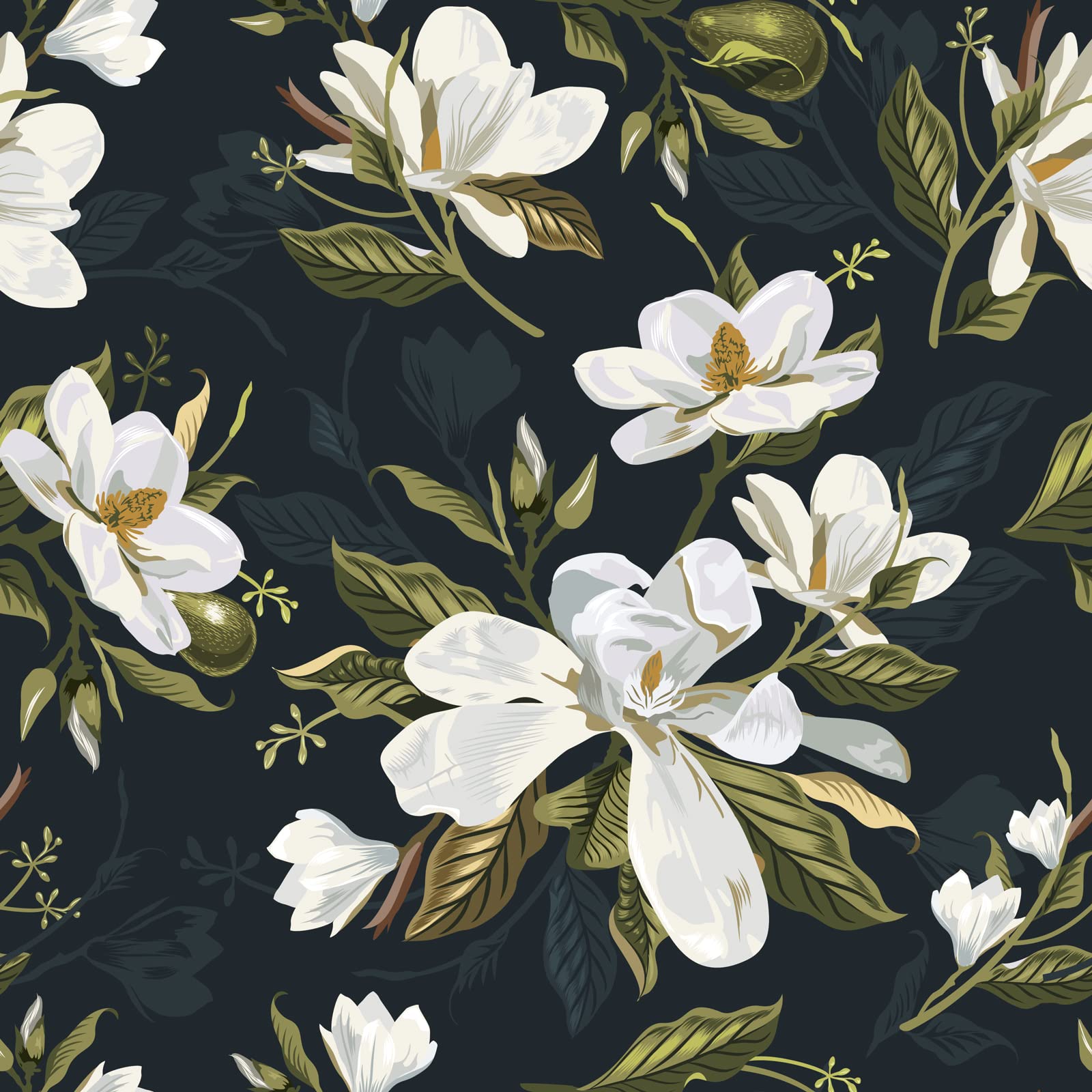 Papier peint floral vintage blanc pour créer une ambiance douce dans la chambre