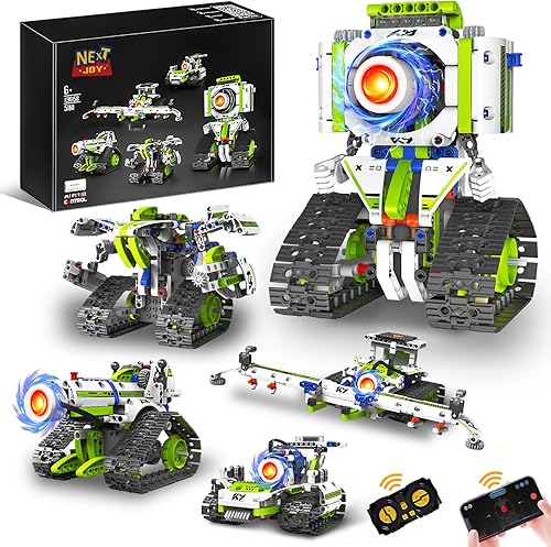 STEM Robot Kit de construcción de juguetes para niños de 8 a 12 años, 2025, nuevo juego de robótica 5 en 1 para niños y niñas, 337 piezas de