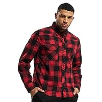 Brandit Check Shirt Long Sleeve, Farbe: redlack