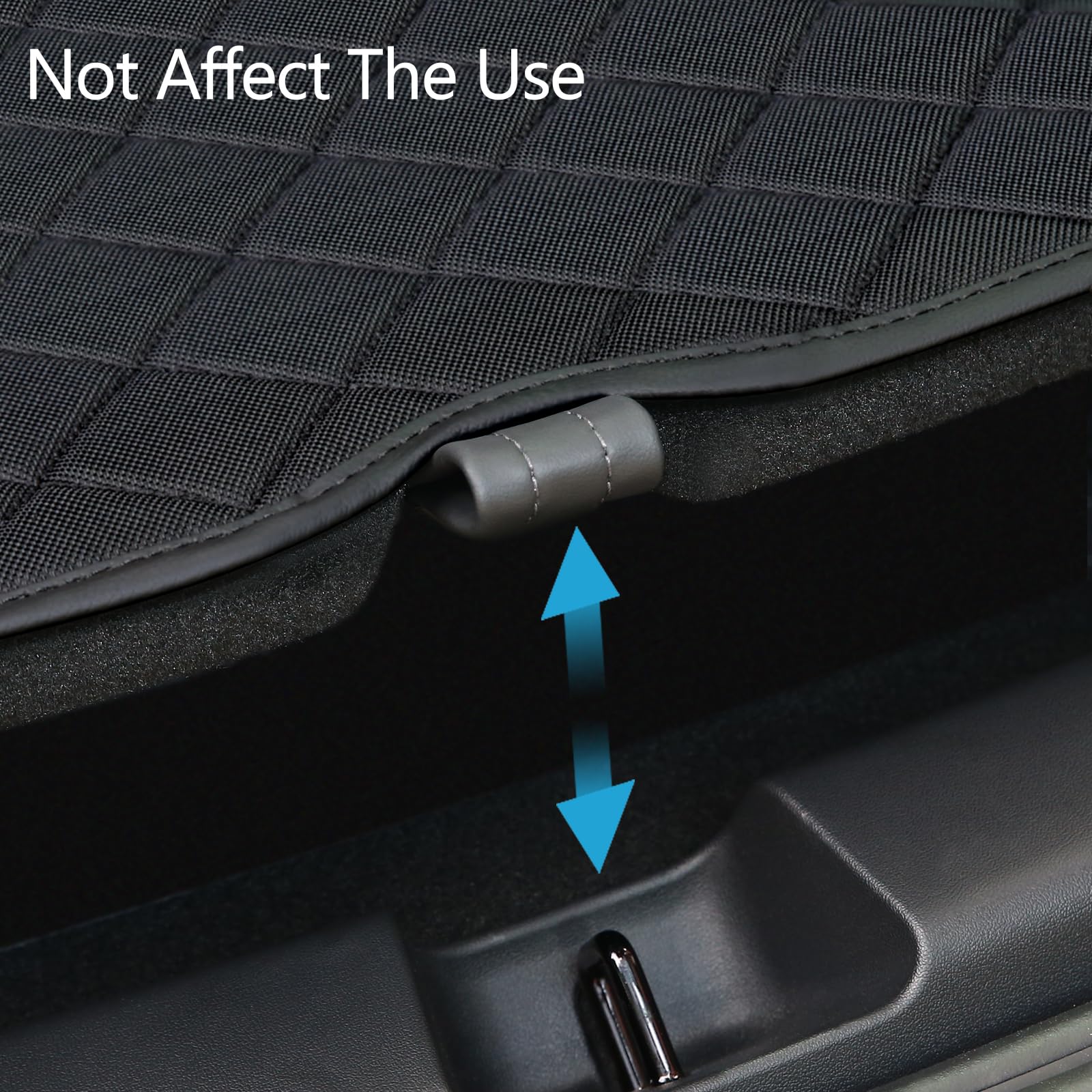 ZYB Tapis de Coffre pour Tesla Model Y 2025-2020, Imperméable Résistant à l'usure Tissu Oxford Tapis Coffre Model Y, Model Y Protection de Coffre pour Chien, Tesla Model Y Accessoires