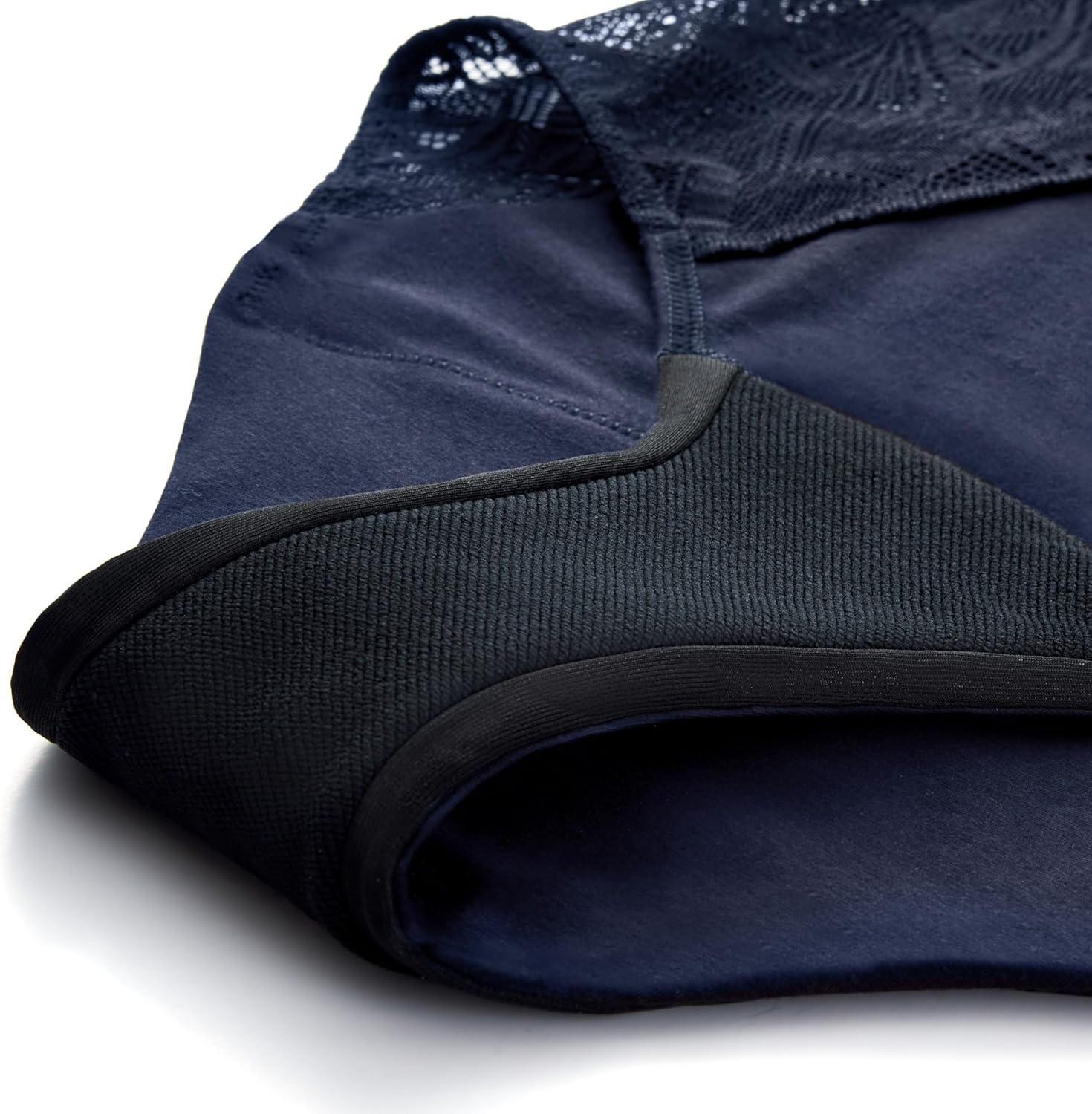 Thinx Ultra-Soft Hi-Waist Period Panties for Women, Leakproof, Reusable, Lace Trim, Holds Up to 12 Tampons - Image 4