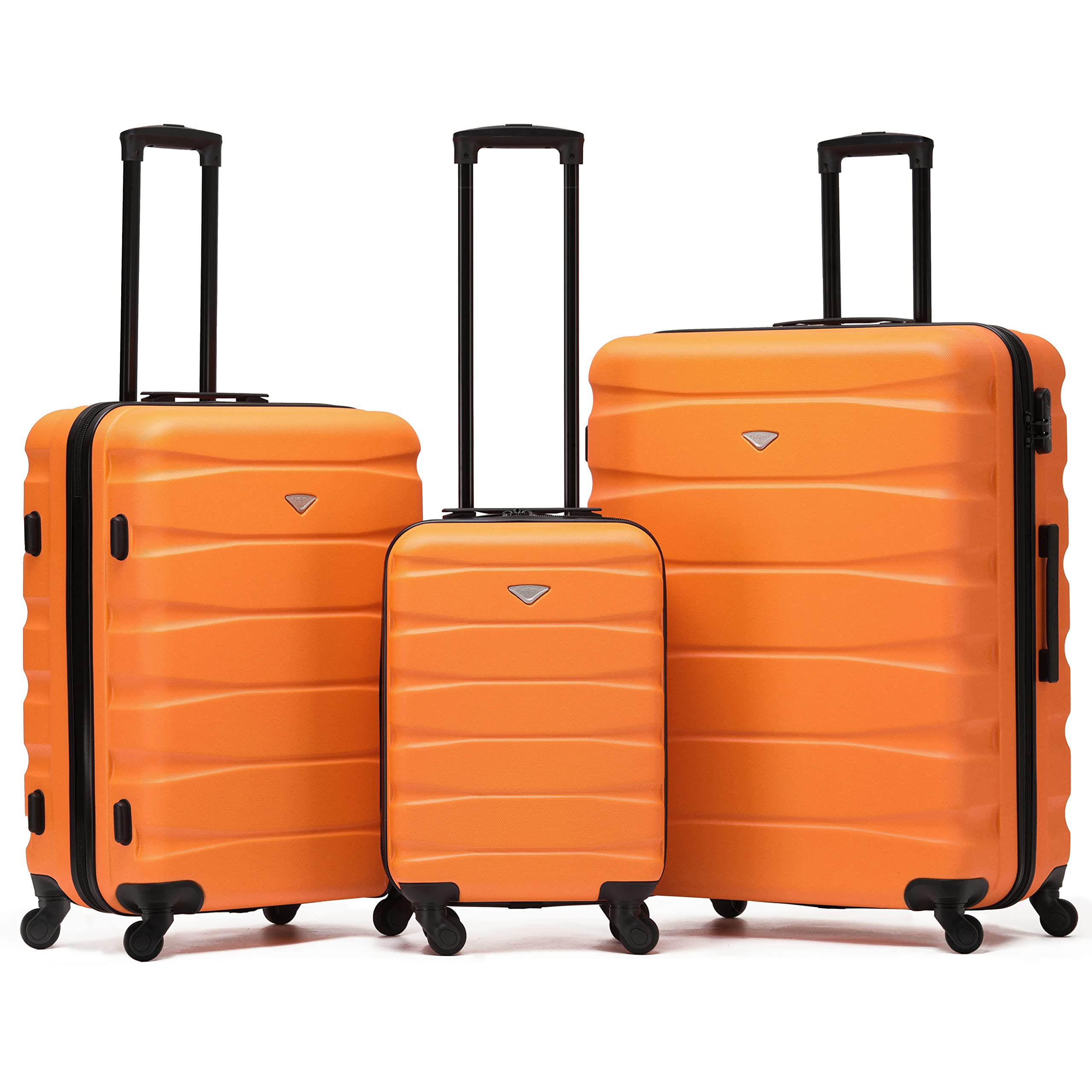 Flight Knight Lightweight 4 Wheel ABS Hard Case Medium Suitcase Approved for Over 100 Airlines Including easyJet, British Airways, Ryanair, Jet2, Emirates & Many More - Check-in Medium Size 25" — view 126