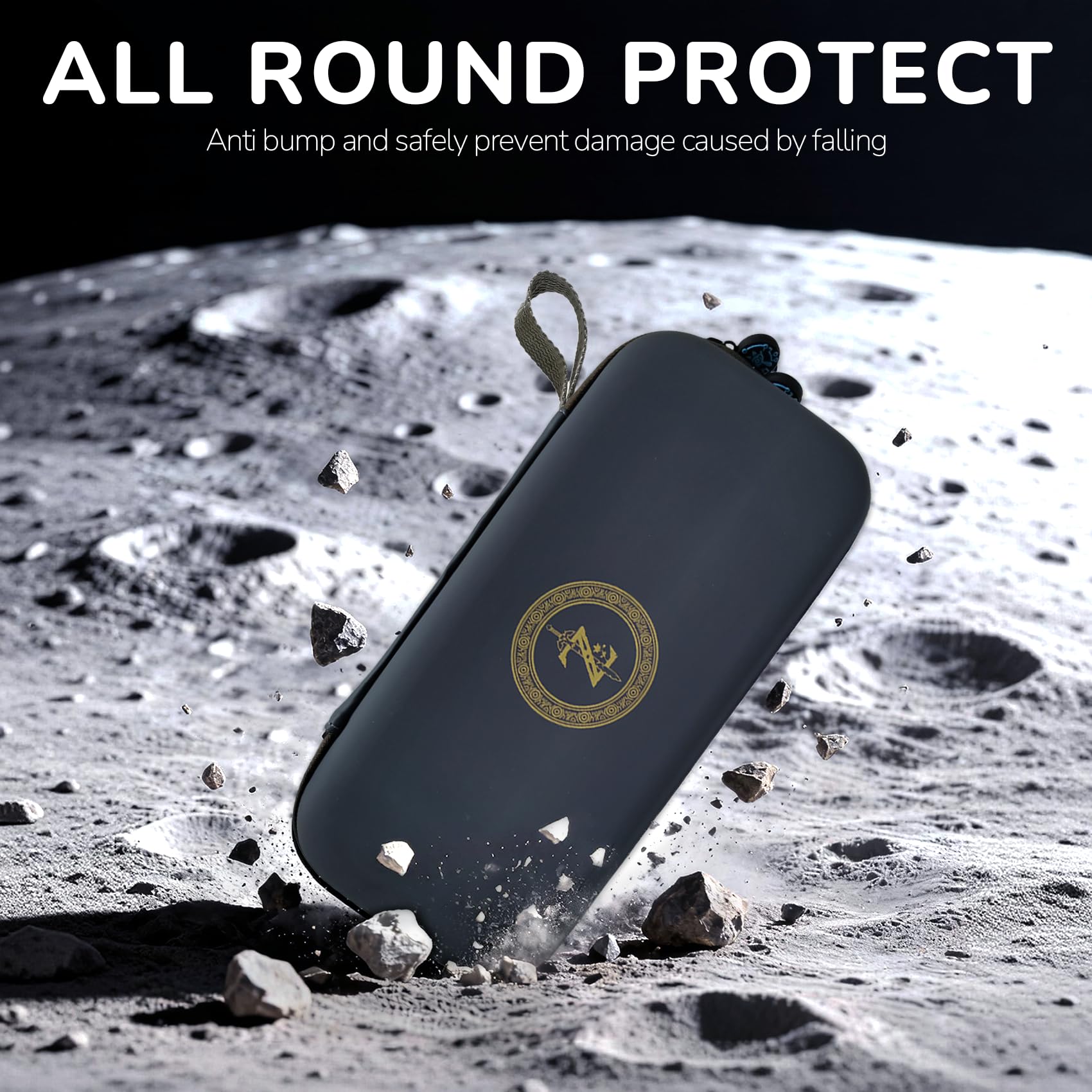 Custodia Switch 2, Borsa de Protettiva per Switch 2 (2025), con Tasche a Rete e Cerniera a Tema, per 10 Schede di Gioco e Accessori, Grigio