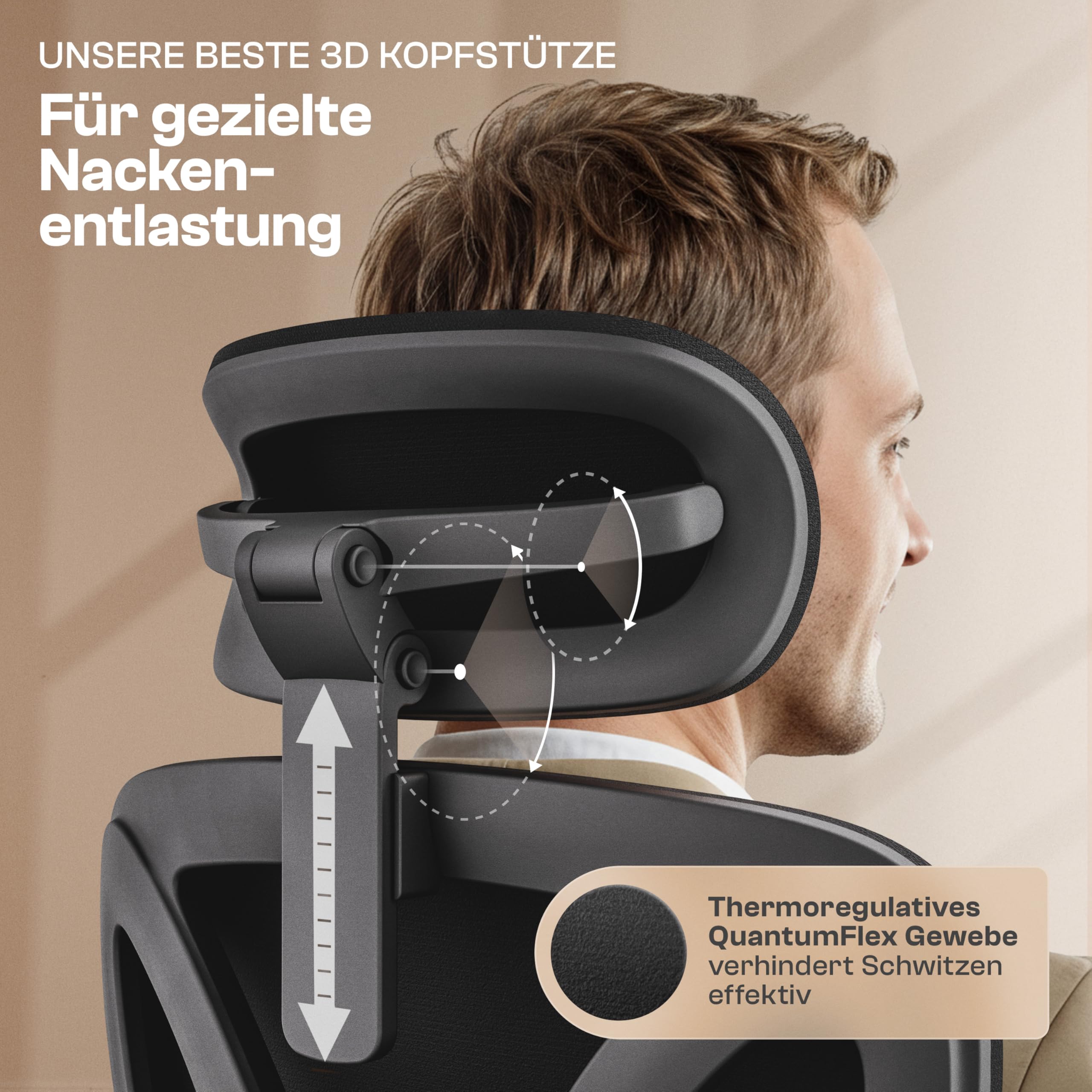 Merlin Bürostuhl Ergonomisch [VERGLEICHSIEGER] Drehstuhl 150kg | Schreibtischstuhl Ergonomisch | Komfortabler Gaming Stuhl | Bürostuhl Testsieger für höchsten Komfort und Ergonomie