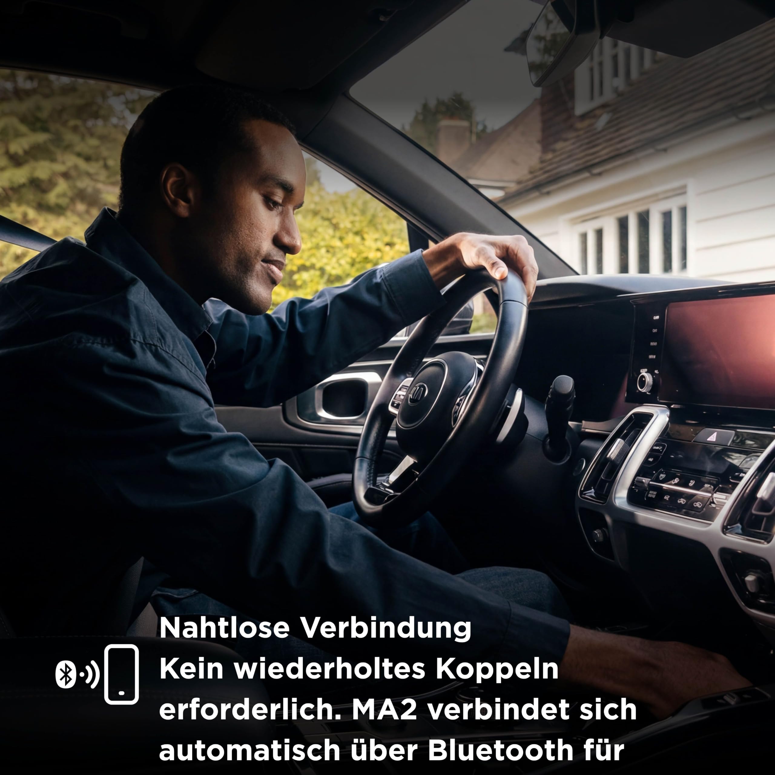 Motorola Drive MA2 Wireless Android Auto Adapter – entwickelt von Google | Wi-Fi 5 GHz | Automatische Bluetooth-Verbindung | USB-A und USB-C | Multipoint