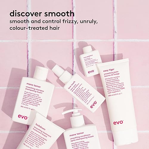 Miniatura 3 de evo Tratamiento suavizante Lockdown - Tratamiento capilar sin enjuague - Protege el cabello tratado con color y reduce el encrespamiento