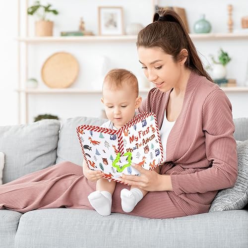 Miniatura 4 de Baby's My First Family Álbum de tela suave para fotos, libro de fotos de animales, mi primer libro de fotos, álbum de memoria para bebé, regalo con