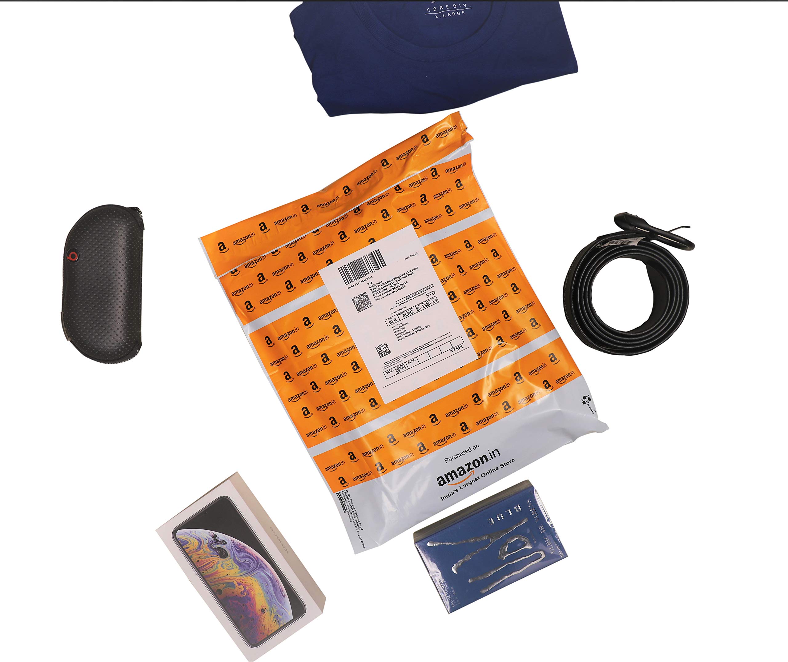 Branded Premium Polybags For AMAZONN (60 Microns) (100% Recyclable) - NO POD (500, 10x12)