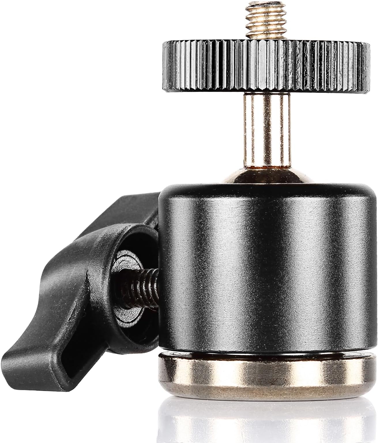 – Aluminum Alloy 360 Degree Rotating Swivel Mini Ball Head with 1/4" 3/8" Thread Base Mount for DSLR Camera like Canon, Nikon, Sony/Camcorder/iPhone 6s/6/5S/5/4S/4, Gopro HD Hero 1/2/3/3+/4