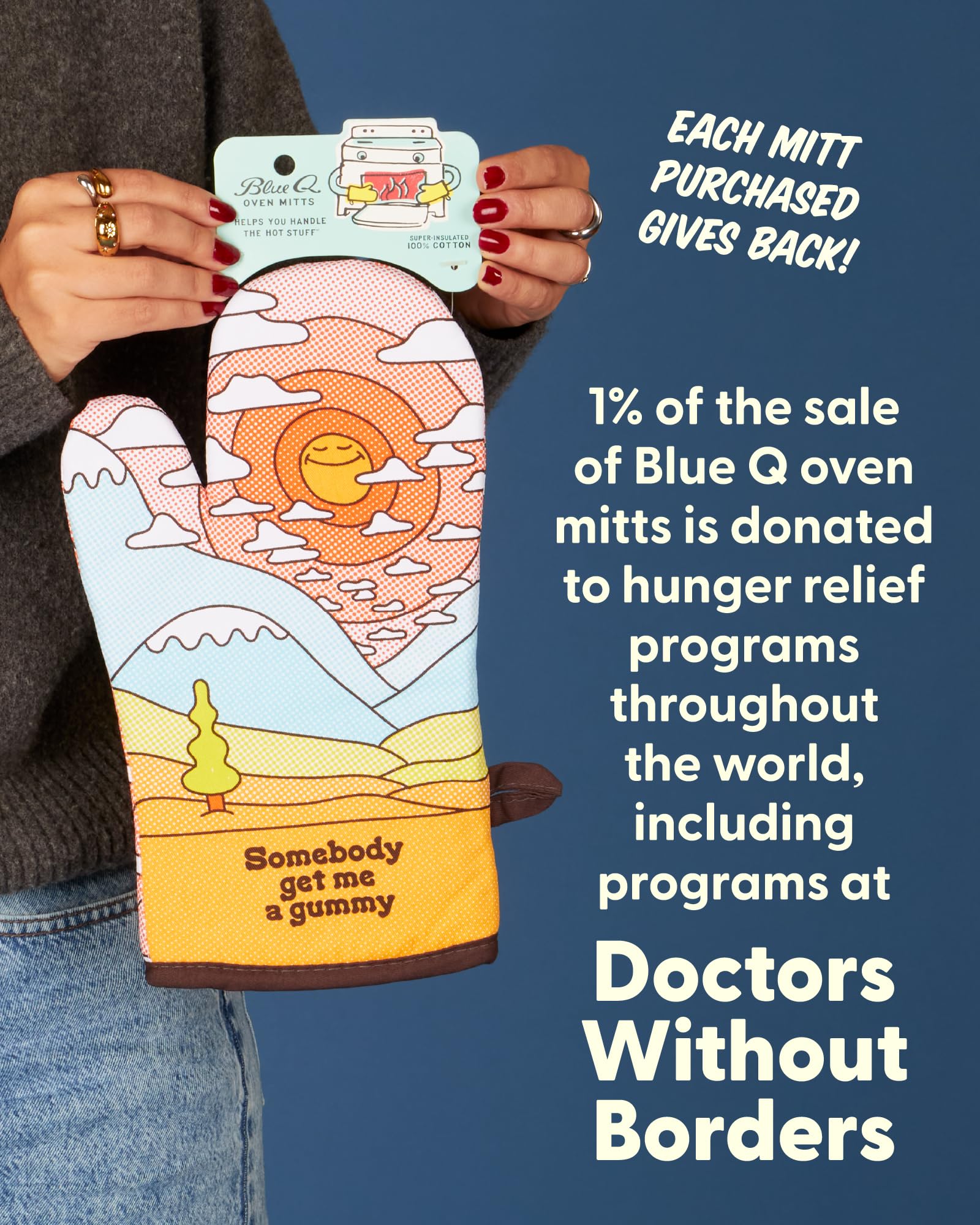 Blue Q Oven Mitts - Cute Kitchen Accessories & Kitchen Gifts - Get a Gummy view 6