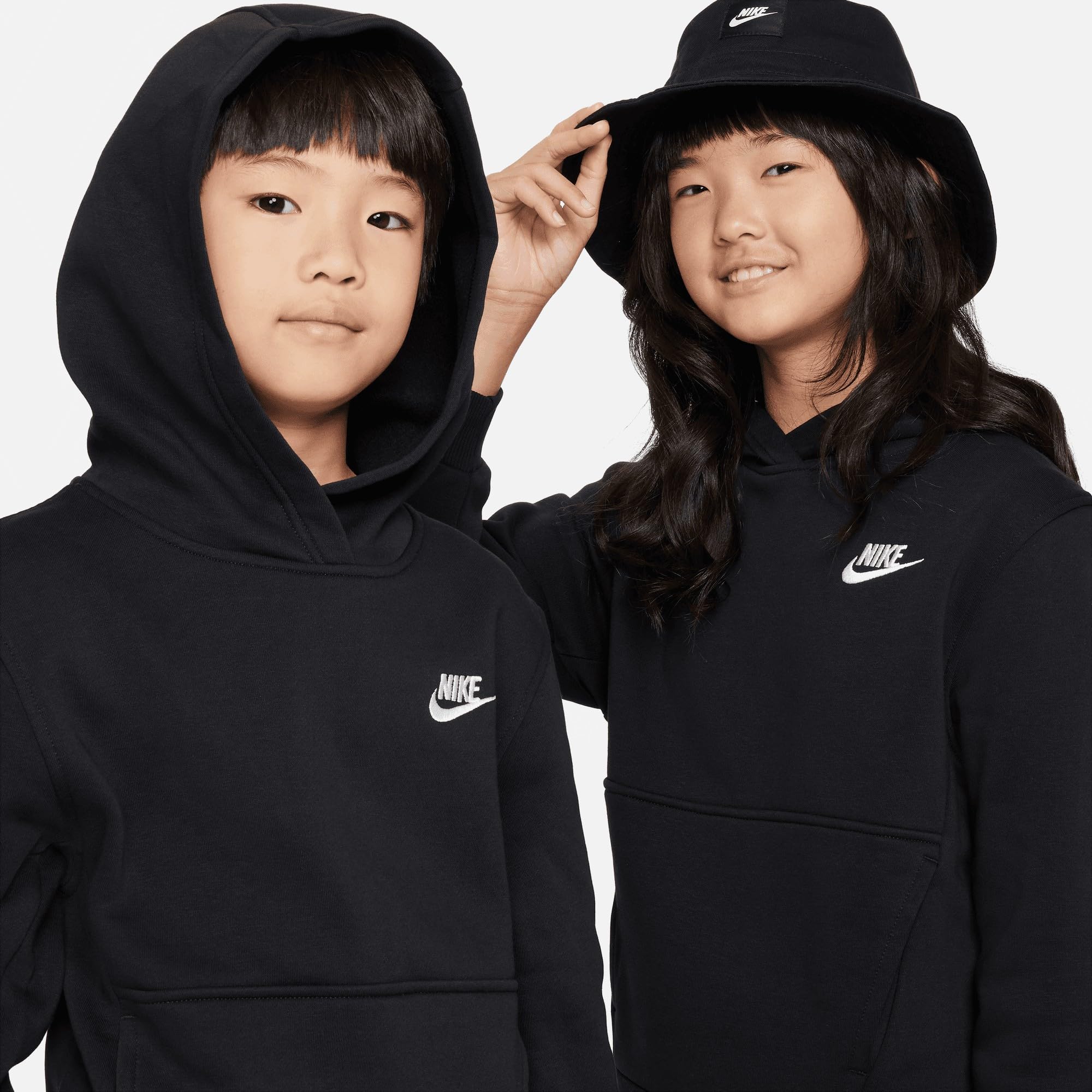 NIKE Unisex K NSW Club FLC HDY Lbr Sweatshirt (Pack of 1)