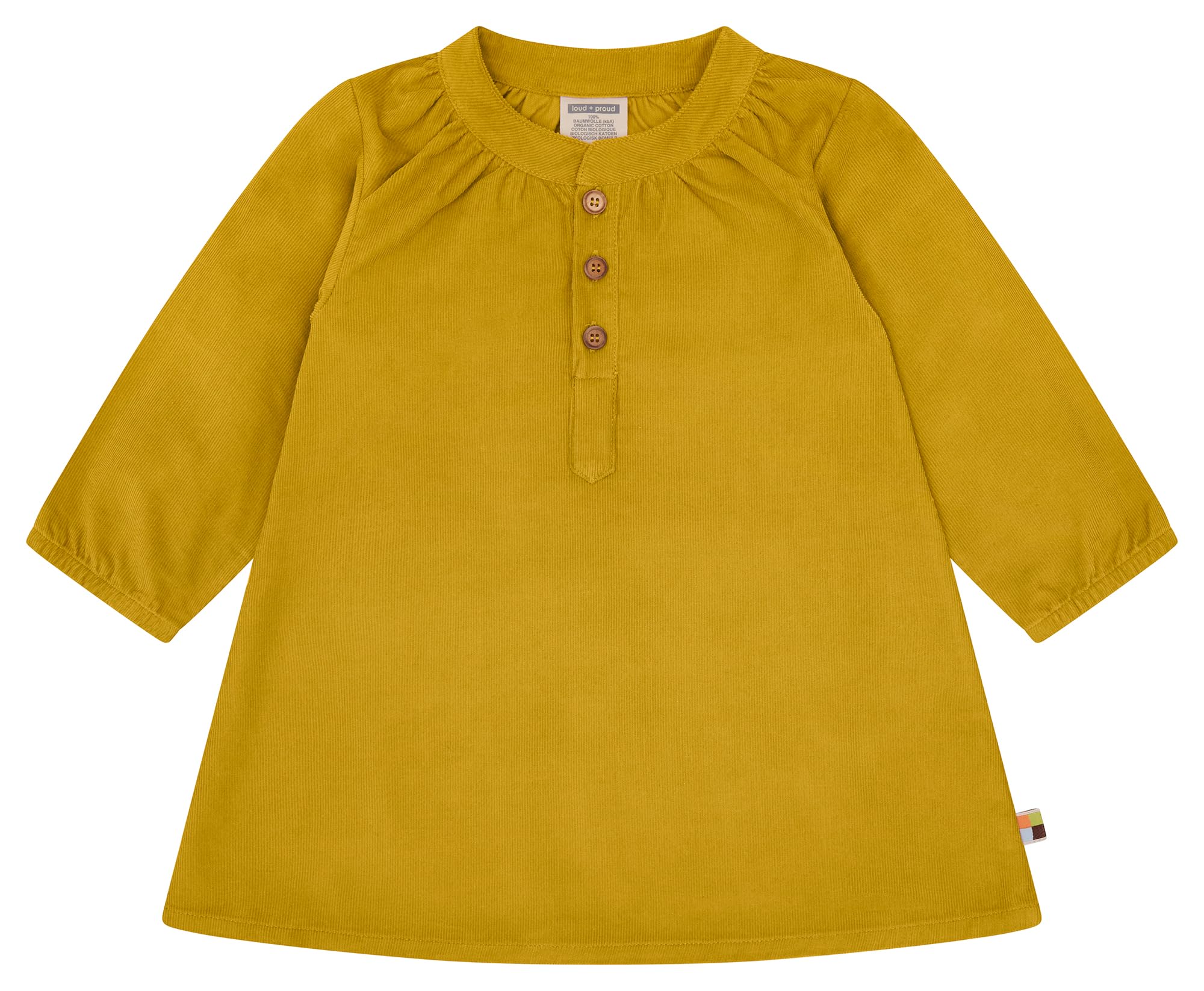 loud + proud Mädchen Cord, GOTS Zertifiziert Kinderkleid