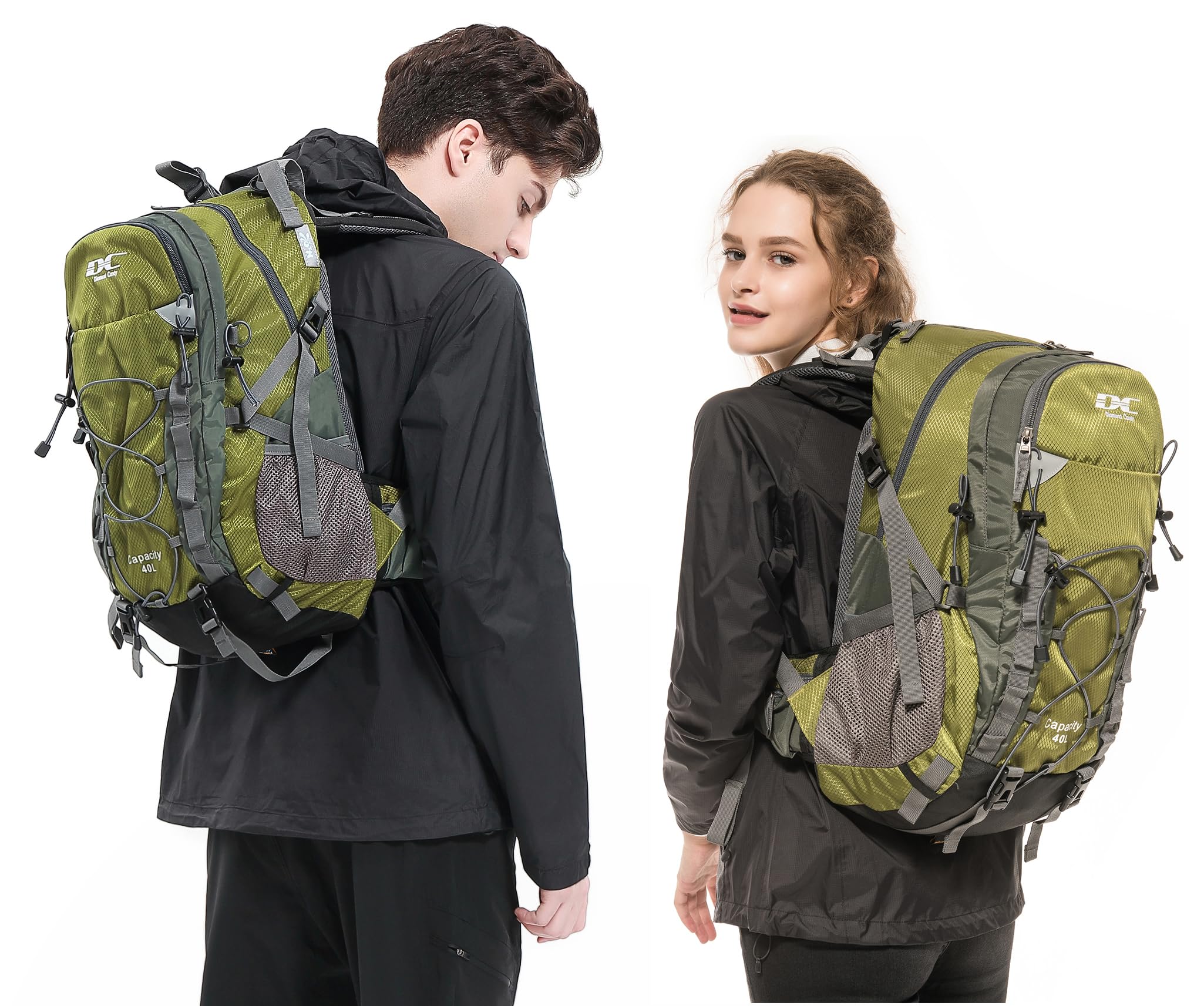 Wanderrucksack 40l Damen Herren Rucksack Wasserdicht Reiserucksack mit Regenschutz