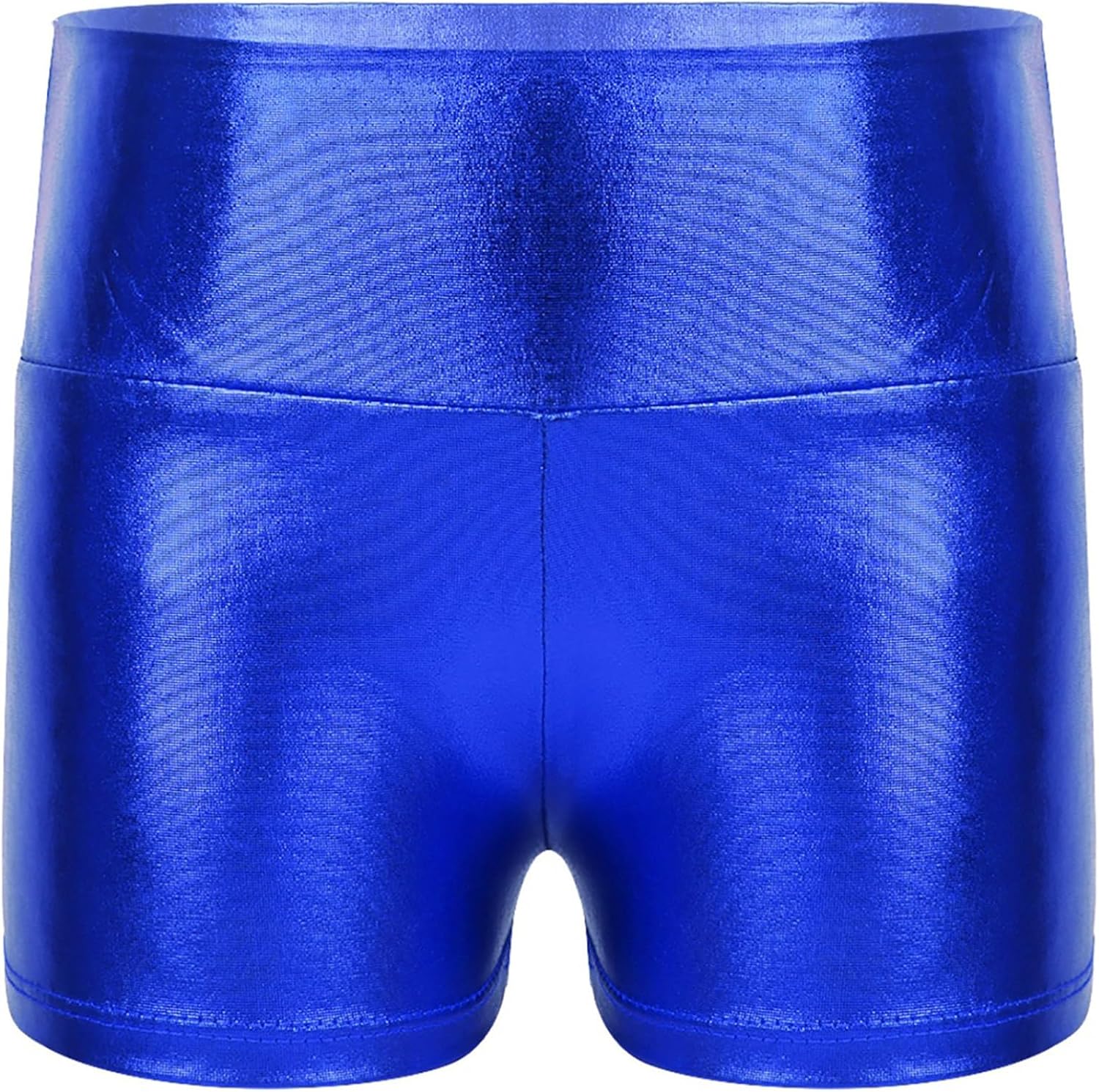 Jelory Women's Shiny Stretchy Metallic Rave Booty Dance Shorts Hot Pants Rave Party Clubwear