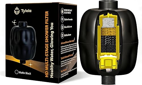 Filtro de ducha para agua dura – Elimina cloro, metales pesados e impurezas, suaviza el cabello y la piel, alivio del eccema, fácil instalación,