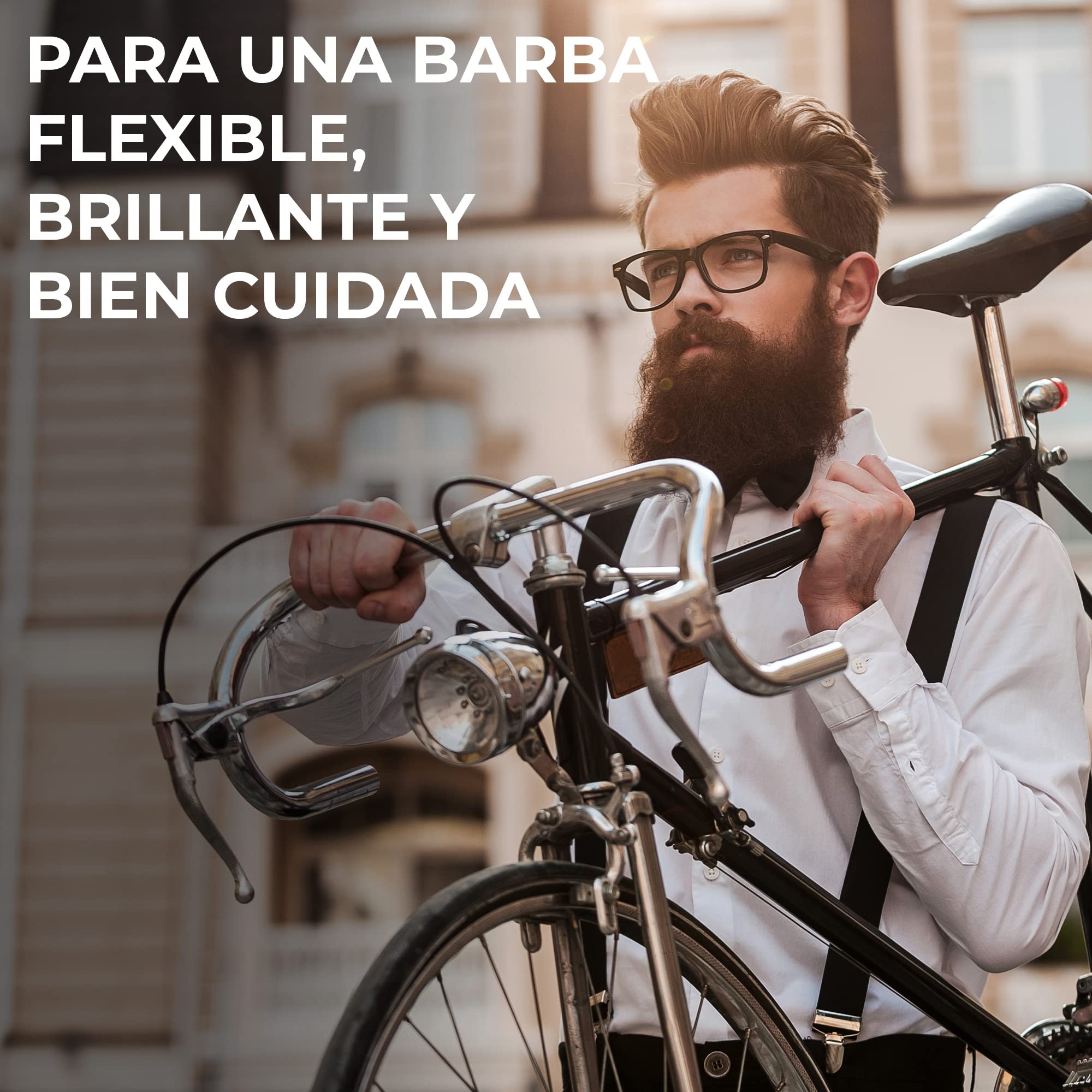 CAMDEN Kit para el cuidado de la barba para hombre ● Set que incluye un aceite, un bálsamo, un cepillo y un peine ● Regalos originales