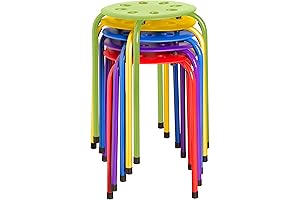 Vibrant and Stackable Norwood Teacher Stools: Enhance Classroom Dynamics