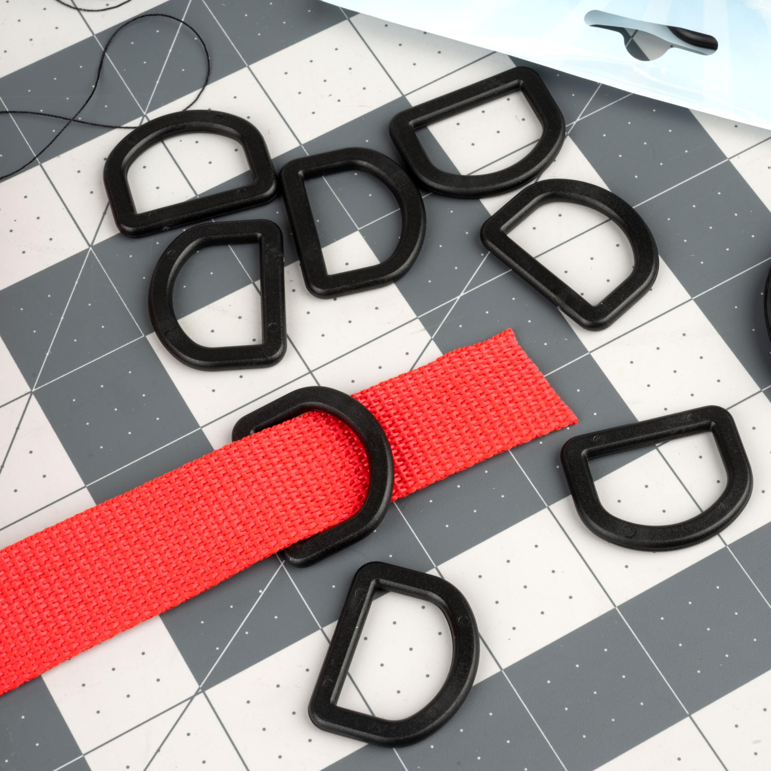 Country Brook Design - Black Plastic D-Rings (1 Inch, 100 Pack) - Image 2