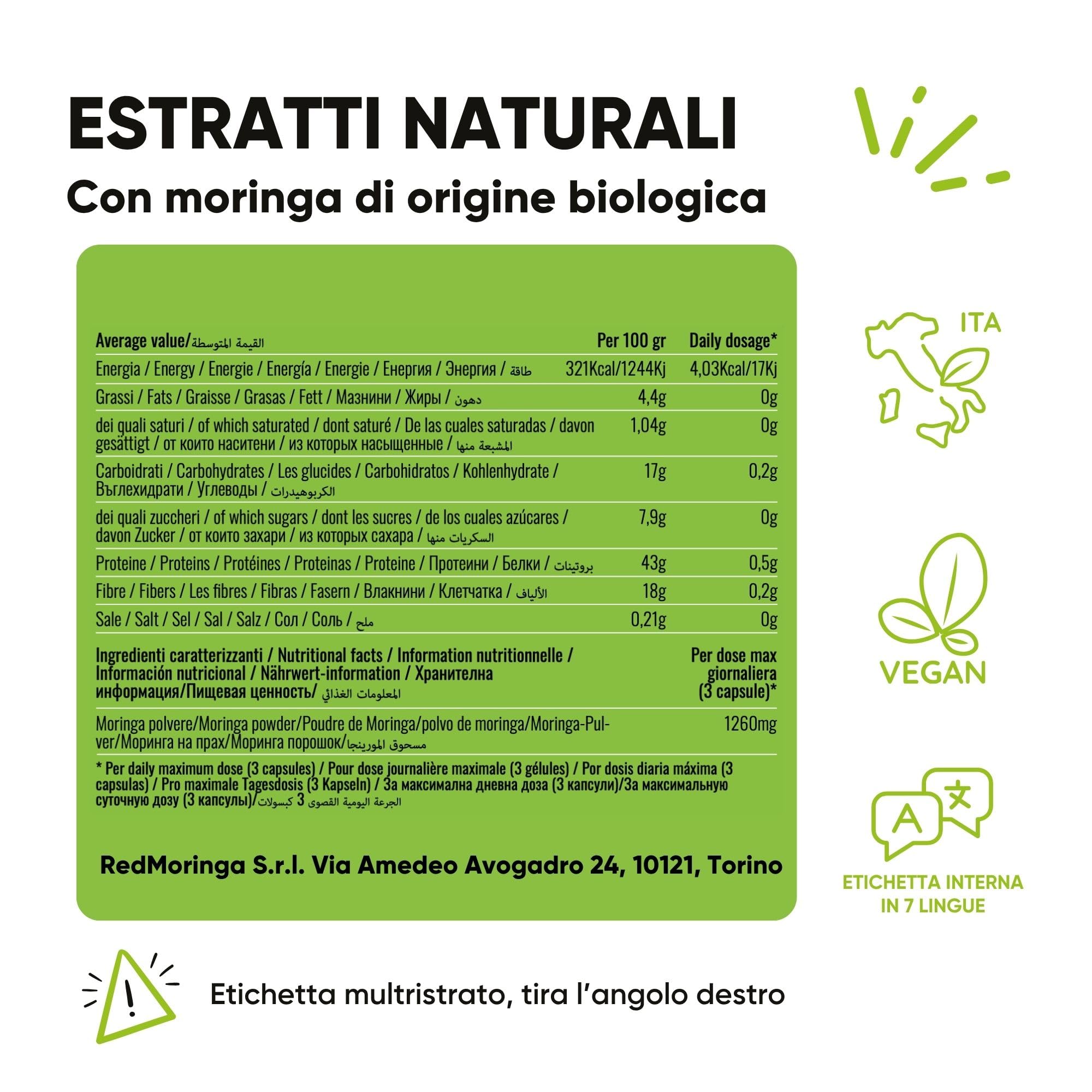LOW CORTISOLO DONNA – Fosfatidilserina 450 mg + Moringa Bio + Drenante Liquido 11 Erbe con Tarassaco, Betulla, Ananas – Stress, Depurazione Fegato e Ritenzione – Made in Italy – RedMoringa