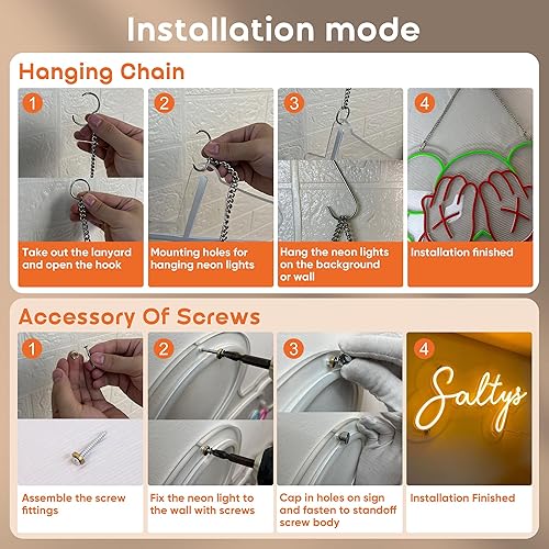 Miniatura 8 de Letreros de neón personalizados para decoración de pared, letreros de neón personalizados personalizables para bodas, cumpleaños, fiestas de