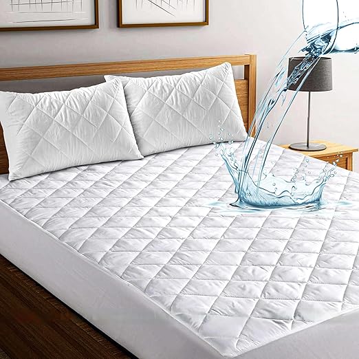 100% Quilted Waterproof Mattress Protector Full, Fitted Full Size Mattress Pad, Breathable & Soft 16 Inches Deep Pocket Full Size Mattress Cover, Machine Washable Mattress Cover Full