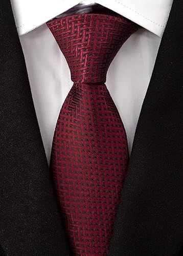 Miniatura 6 de Adulove Corbata clásica de seda para hombre, corbatas de cuello jacquard tejidas, 6 unidades