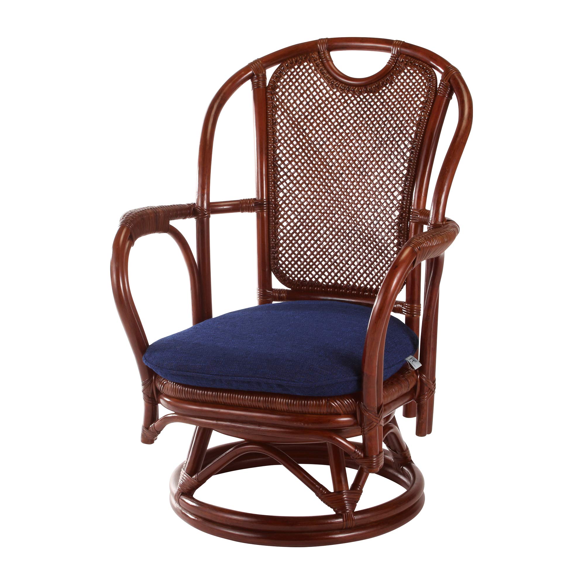 Amazon.co.jp: 今枝ラタン シィーベルチェア 座面回転 ロー  