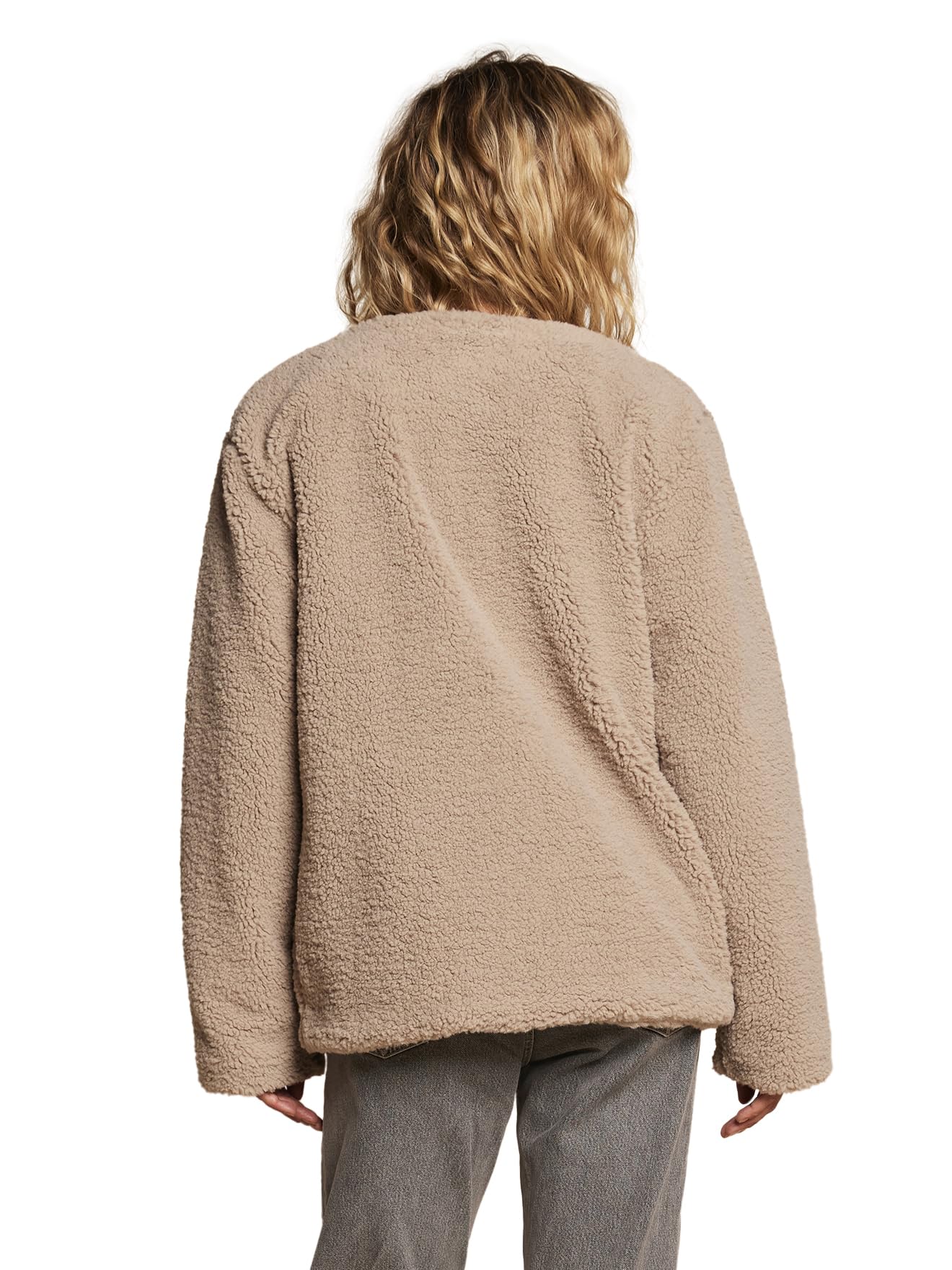 ENVIE DE FRAISE Umstandsjacke mit Teddyfleece Mama-Tochter-Capsule, Futter mit Leo-Print
