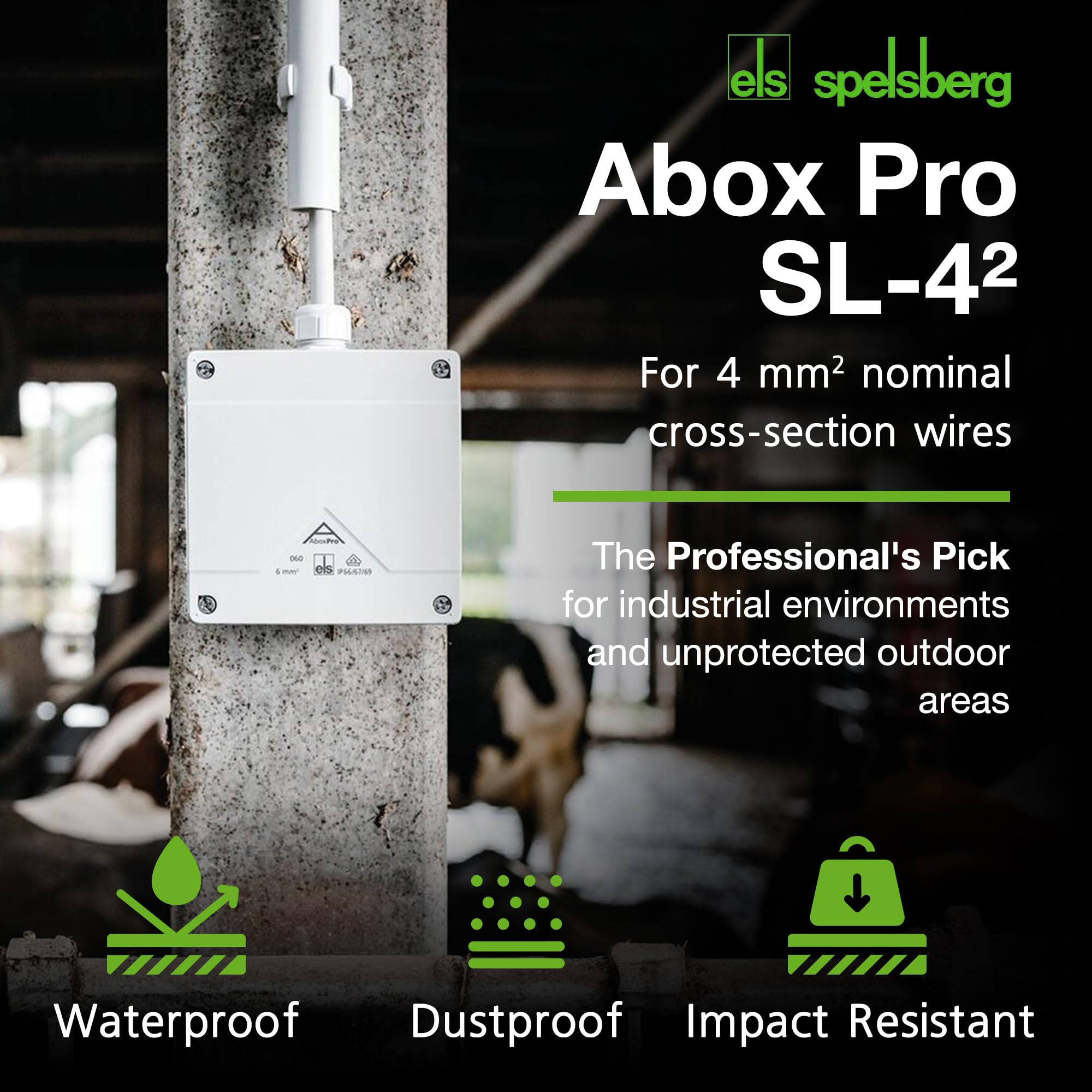 Spelsberg Abox Pro SLK-4², IP66/IP67/IP69 Junction Box with Cable Connectors Accessories - Image 2