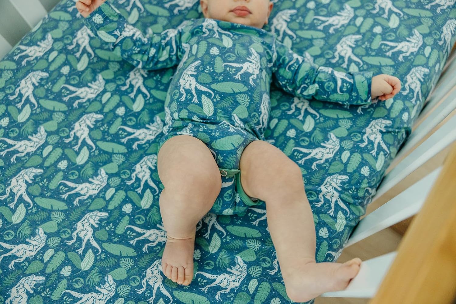 Premium Fitted Knit Crib Sheet/Toddler Sheet Jurassic Park by Copper Pearl, CP-CRSH-0113-NSZ