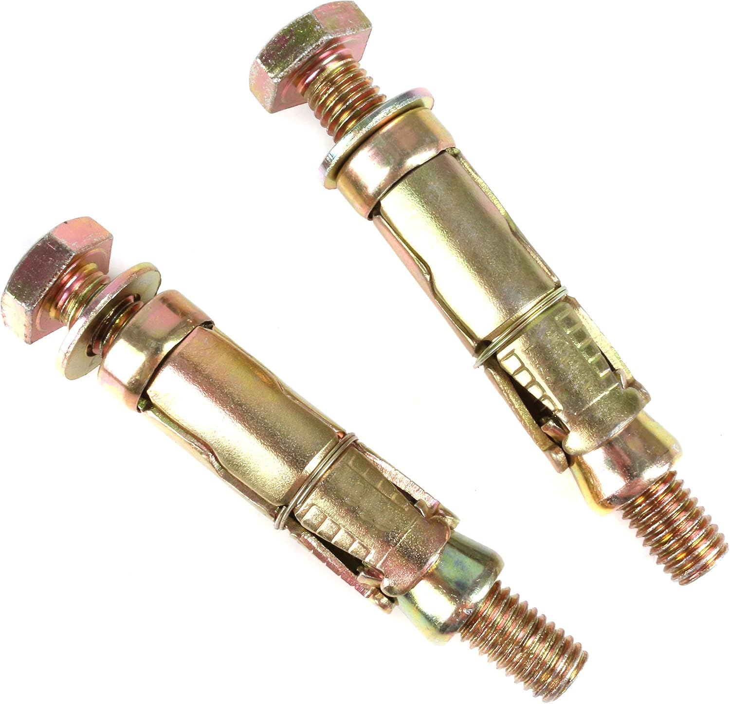 2X Heavy Duty Loose Bolt Shield Anchors M12 x 120mm Expansion Bolts for Brick, Concrete