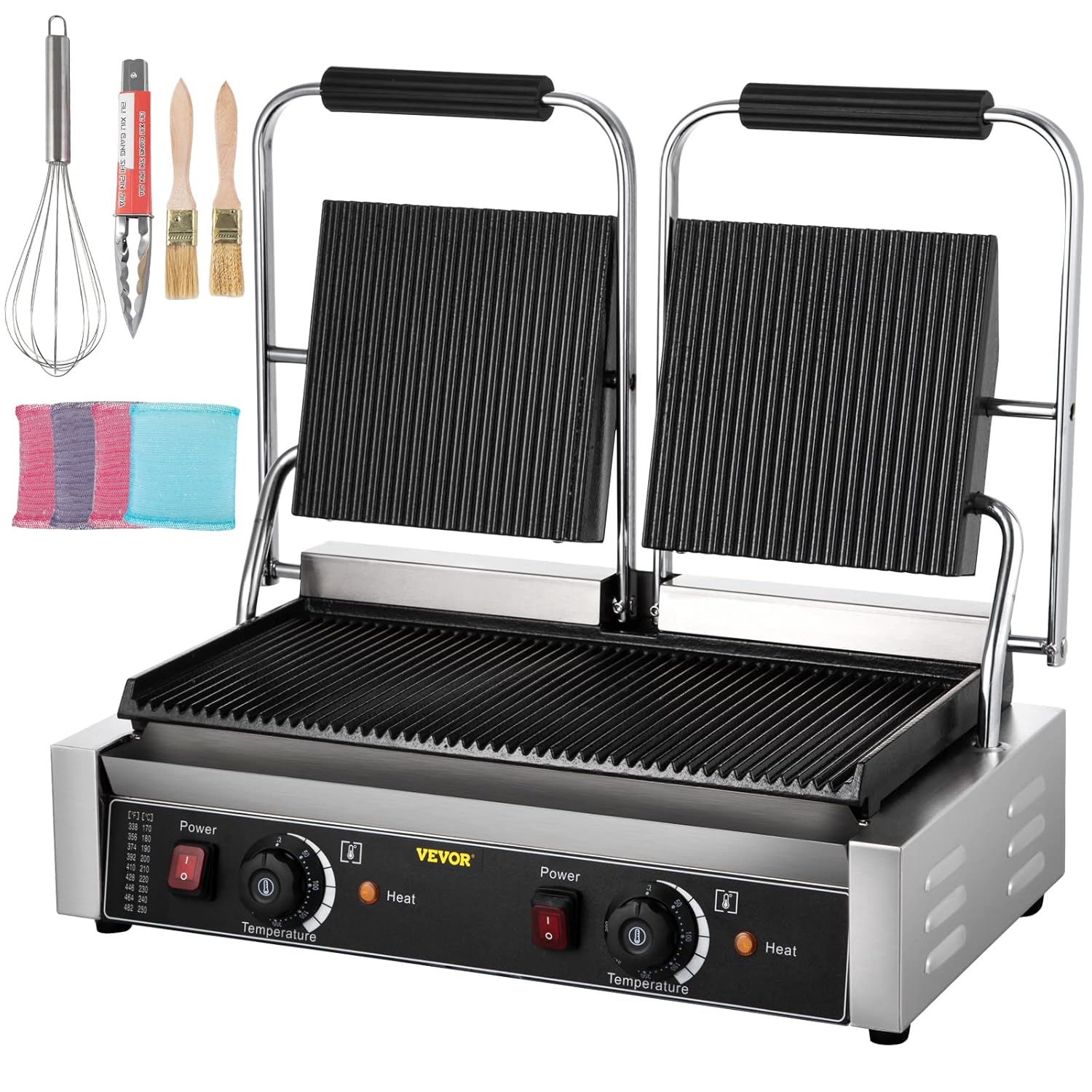 Happybuy 110V Commercial Sandwich Panini Press Grill