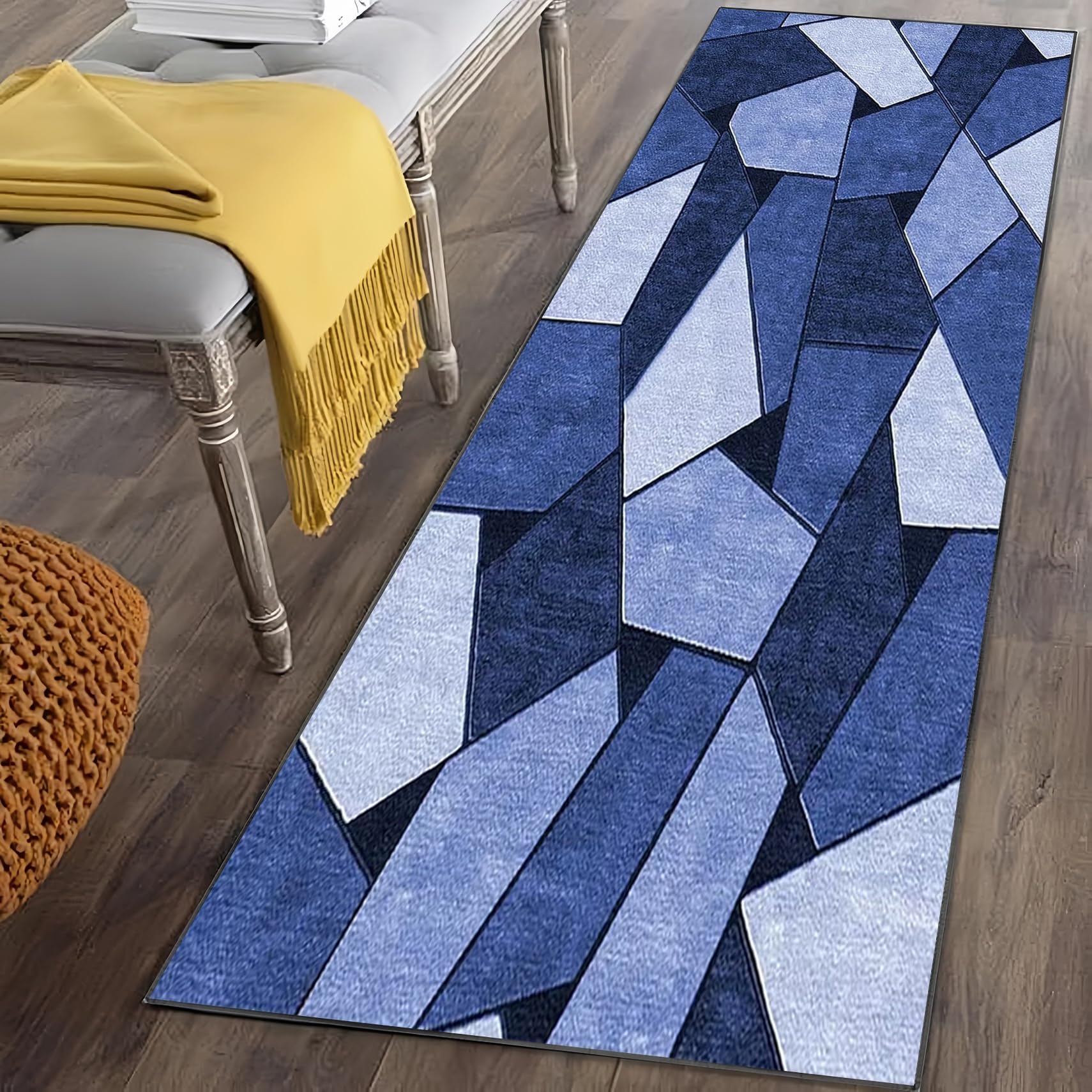 Alfombra pasillo larga fácil de limpiar para proteger suelos de pasillos largos y salas
