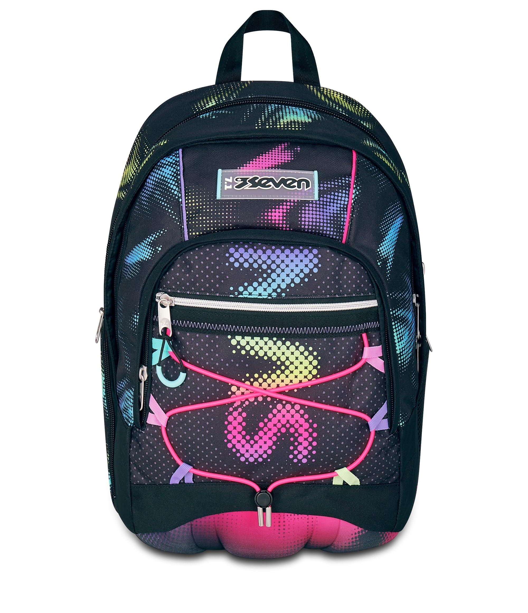 Mochila Escolar Seven Dual Azul - 31 L, Doble Compartimento, Bolsillo Para Portátil, Organizador, Ideal Secundaria