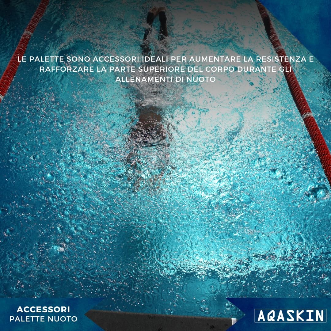 Palette Nuoto Allenamento Resistenti e Leggere – Piscina e Mare – Ideali per Adulti e Ragazzi – Unisex