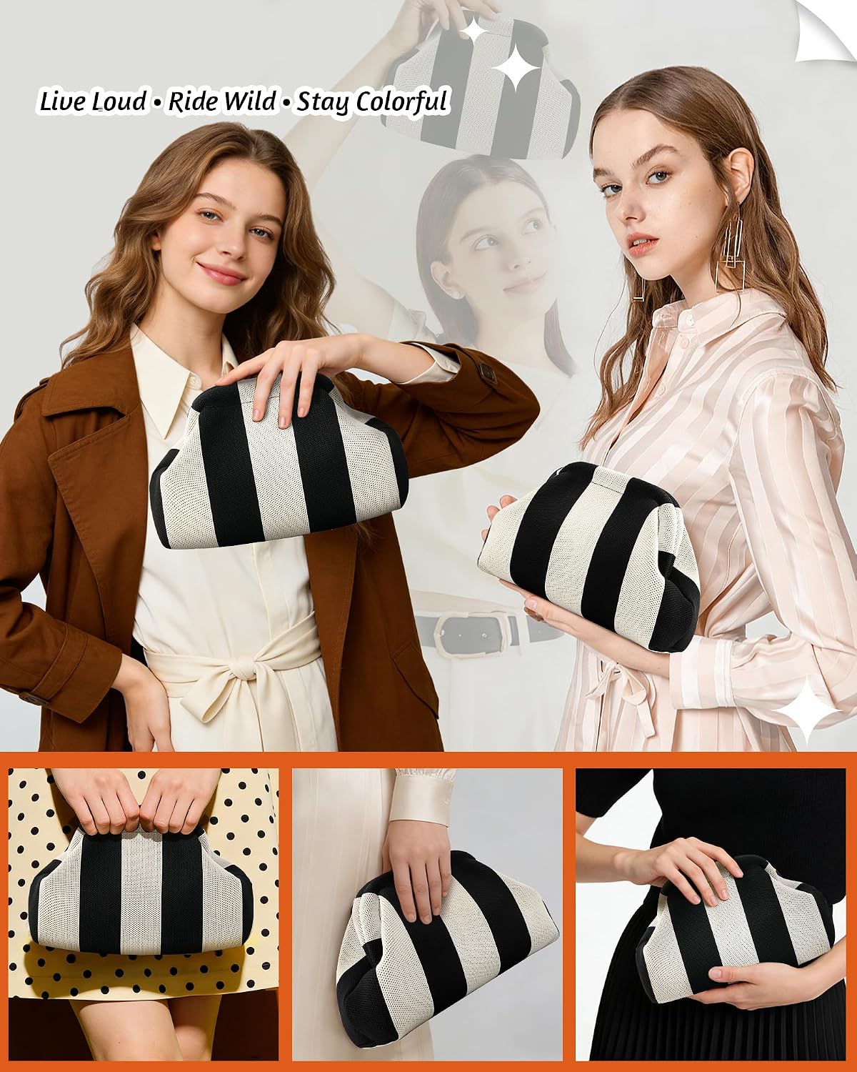 Woven Clutch Purses for Women,Summer Beach Purse for Vacation, Clutch Handbags,Old Money Casual Bag