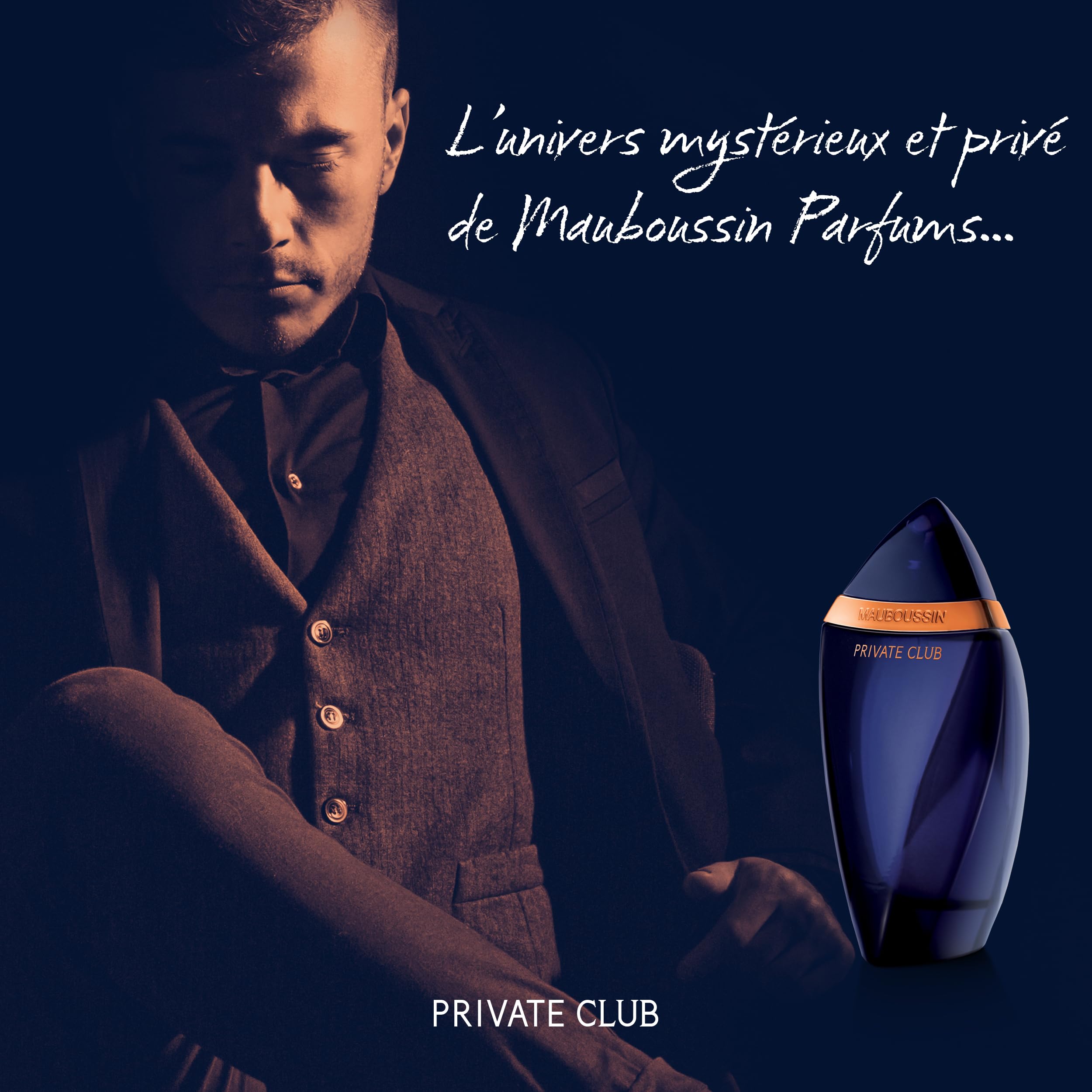 Mauboussin - Private Club 100ml + 20ml (Travel Spray) - Eau de Parfum Homme - Senteur Boisée & Orientale