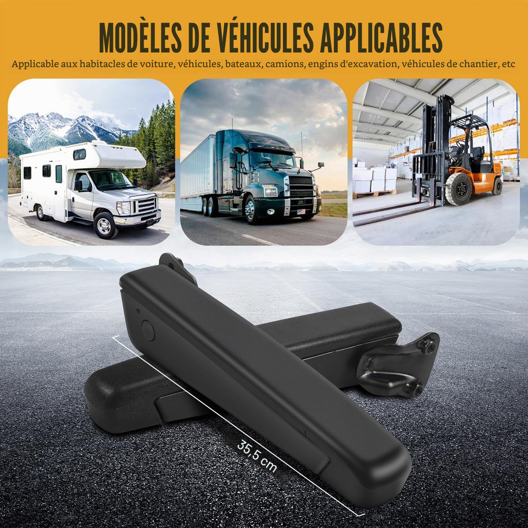 Accoudoir réglable universel de siège de voiture pour les pièces de voiture du camion RV A