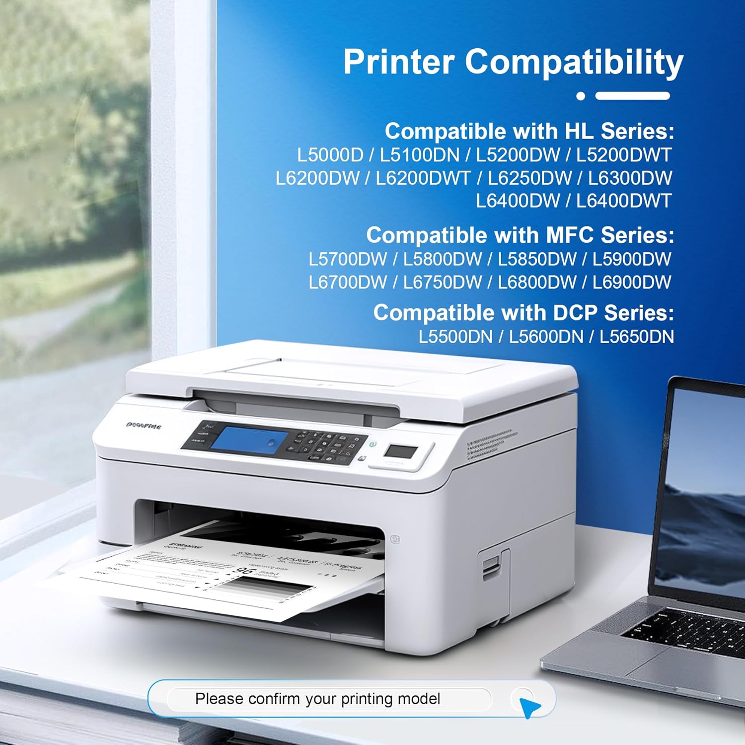 DR820 DR-820 Drum (Not Toner) Replacement for Brother DR-820 Drum Unit to Use with HL-L6200DW MFC-L5850DW HLL6200DW MFC-L5900DW MFC-L5700DW HL-L5200DW MFC-L6800DW Printer | 2 Black