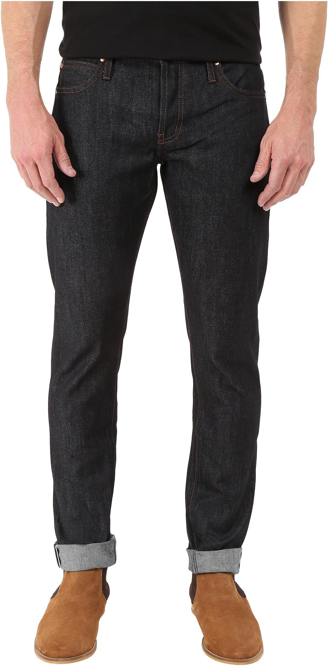 The Unbranded Brand Men's UB401 Tight Indigo Selvedge Jean