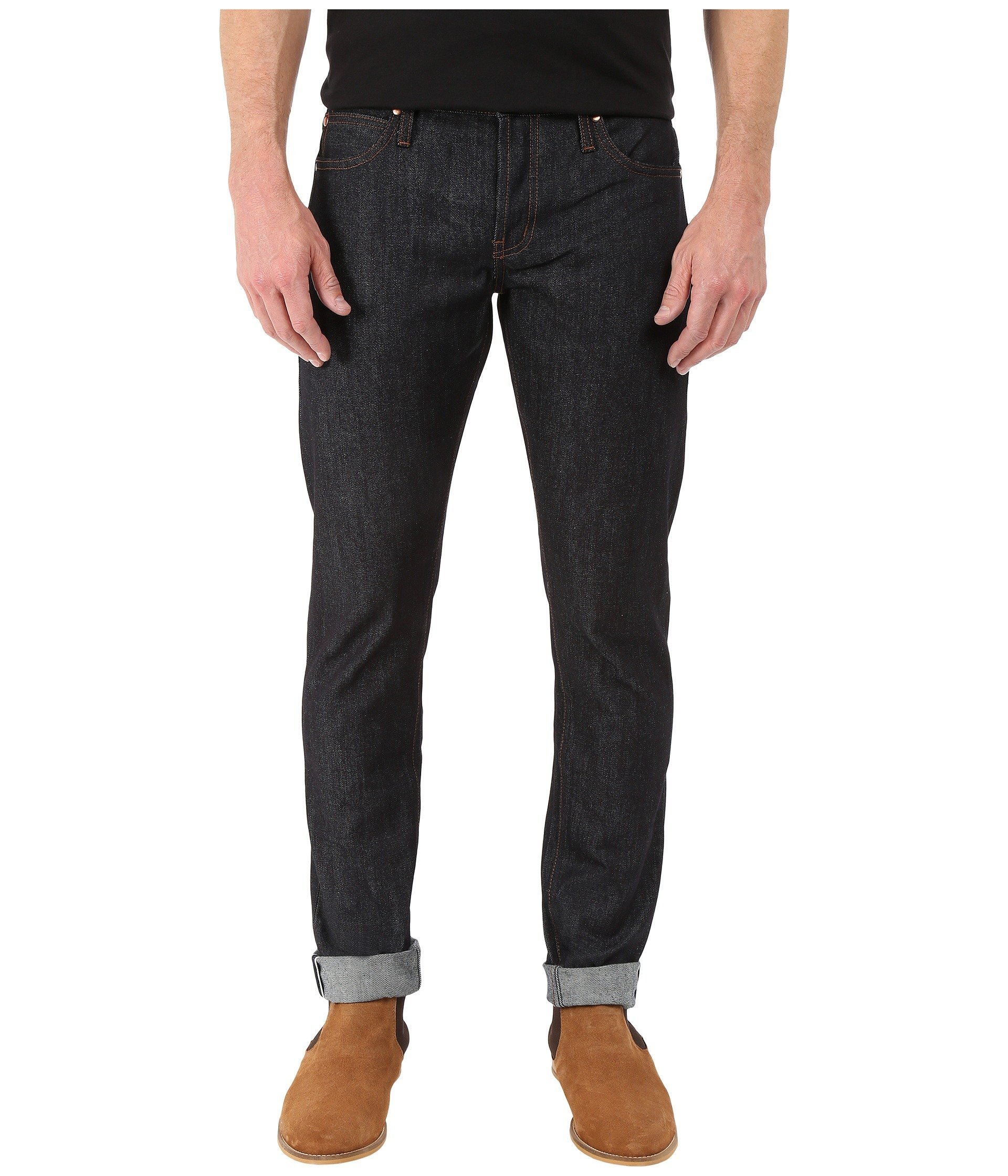 The Unbranded Brand Men's UB401 Tight Indigo Selvedge Jean