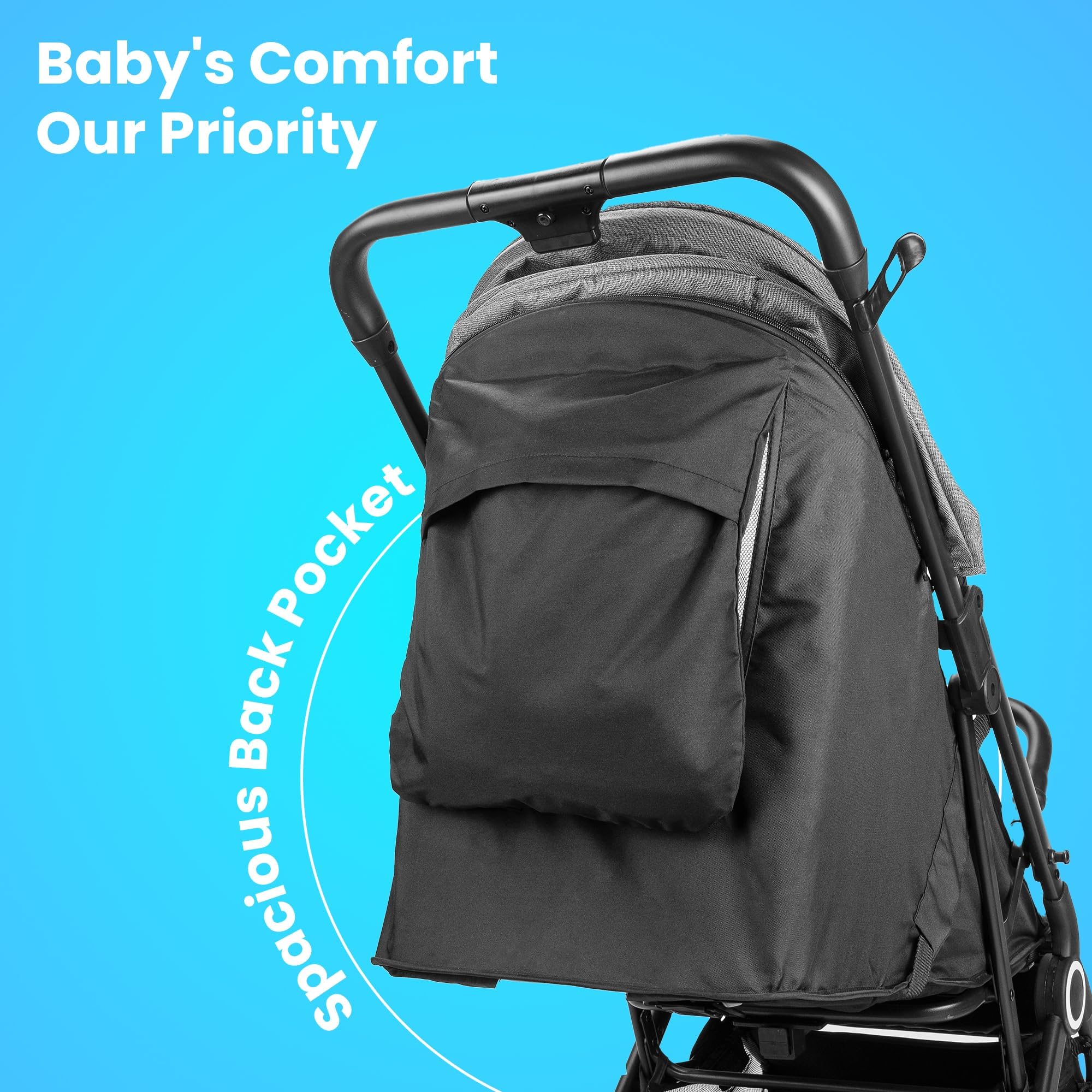 Tinyberg Baby Stroller - Lightweight & Travel Friendly -3