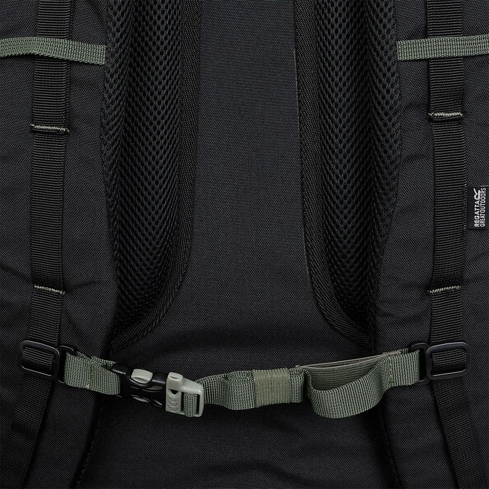 Regatta Zaino Survivor 65L in tessuto riflettente, resistente e resistente, perfetto per passeggiate, escursioni, campeggio e trekking, Grigio, L, Casual