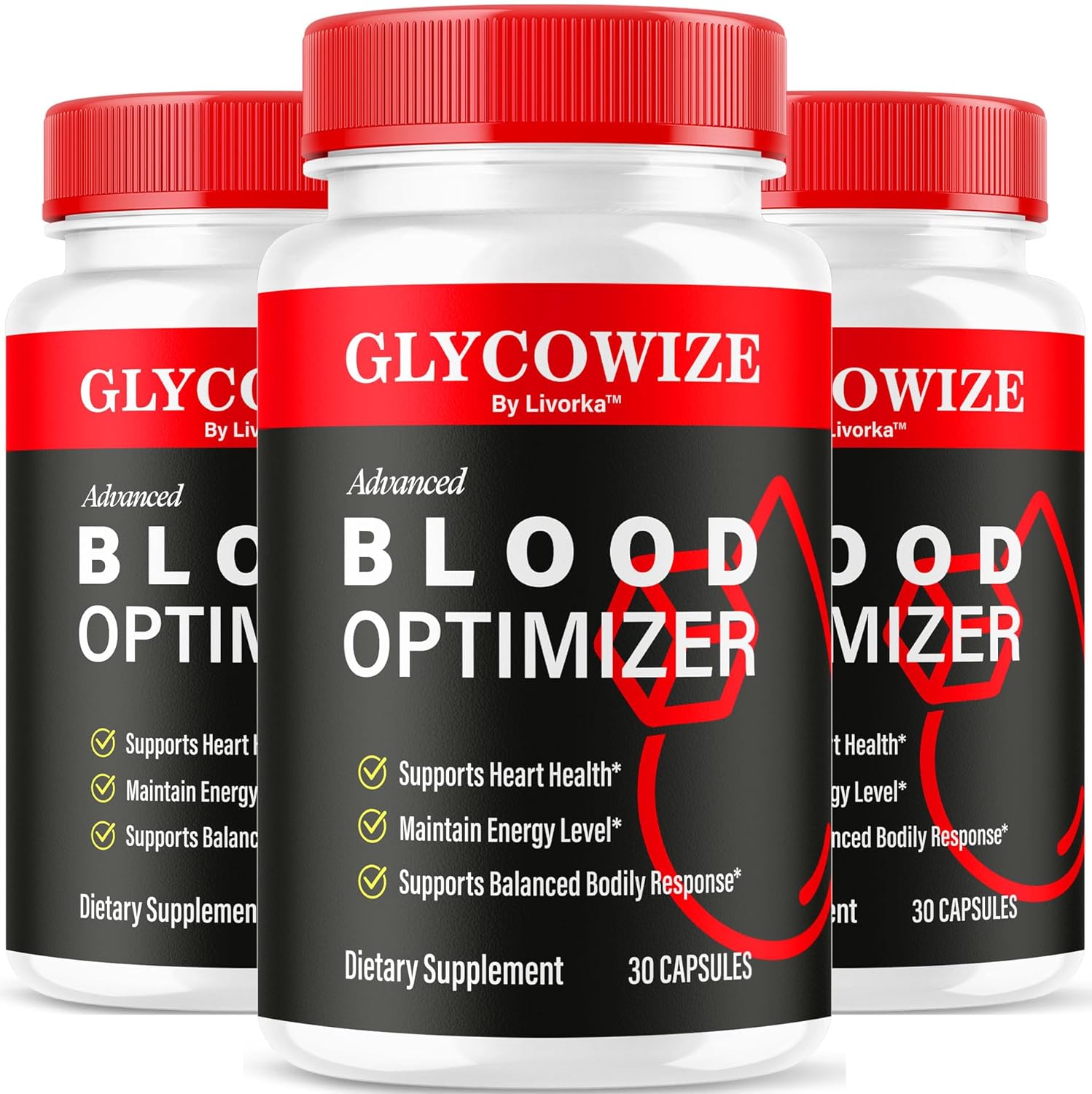 (3 Pacote) Glycowize Otimizador de Sangue - Cápsulas Avançadas Glycowise, Fórmula Premium Glycowize, 90 Cápsulas para 3 Meses de Suporte à Saúde