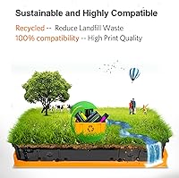 Vista 5 de v4ink 201X Remanufactured Toner Cartridge Replacement for HP 201X CF400X 201A CF400A High Yield Black Toner for use in HP Color Pro M252dw M252n MFP